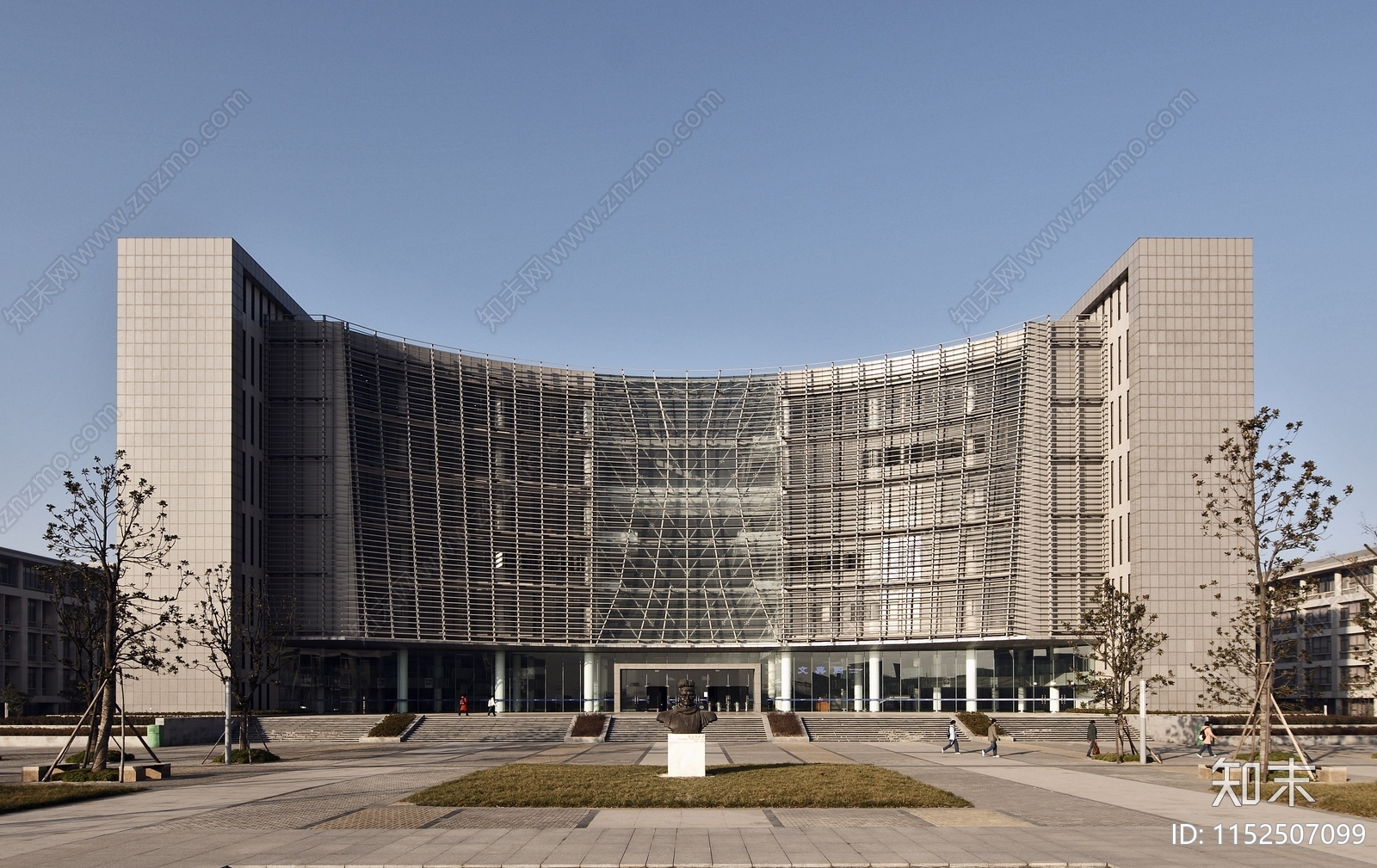 图书馆平面施工图下载【ID:1152507099】