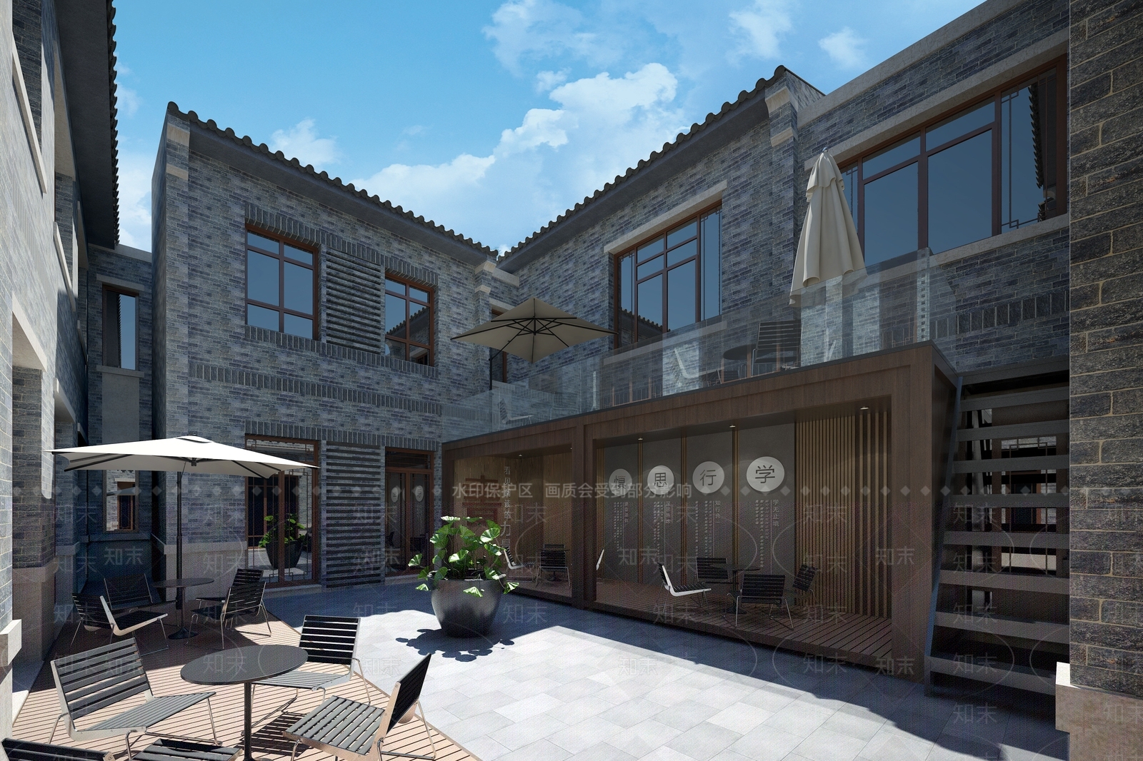 新中式休闲书屋SU模型下载【ID:1152514312】