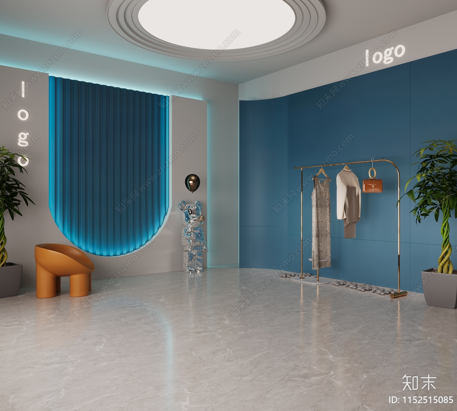 现代服装鞋店3D模型下载【ID:1152515085】