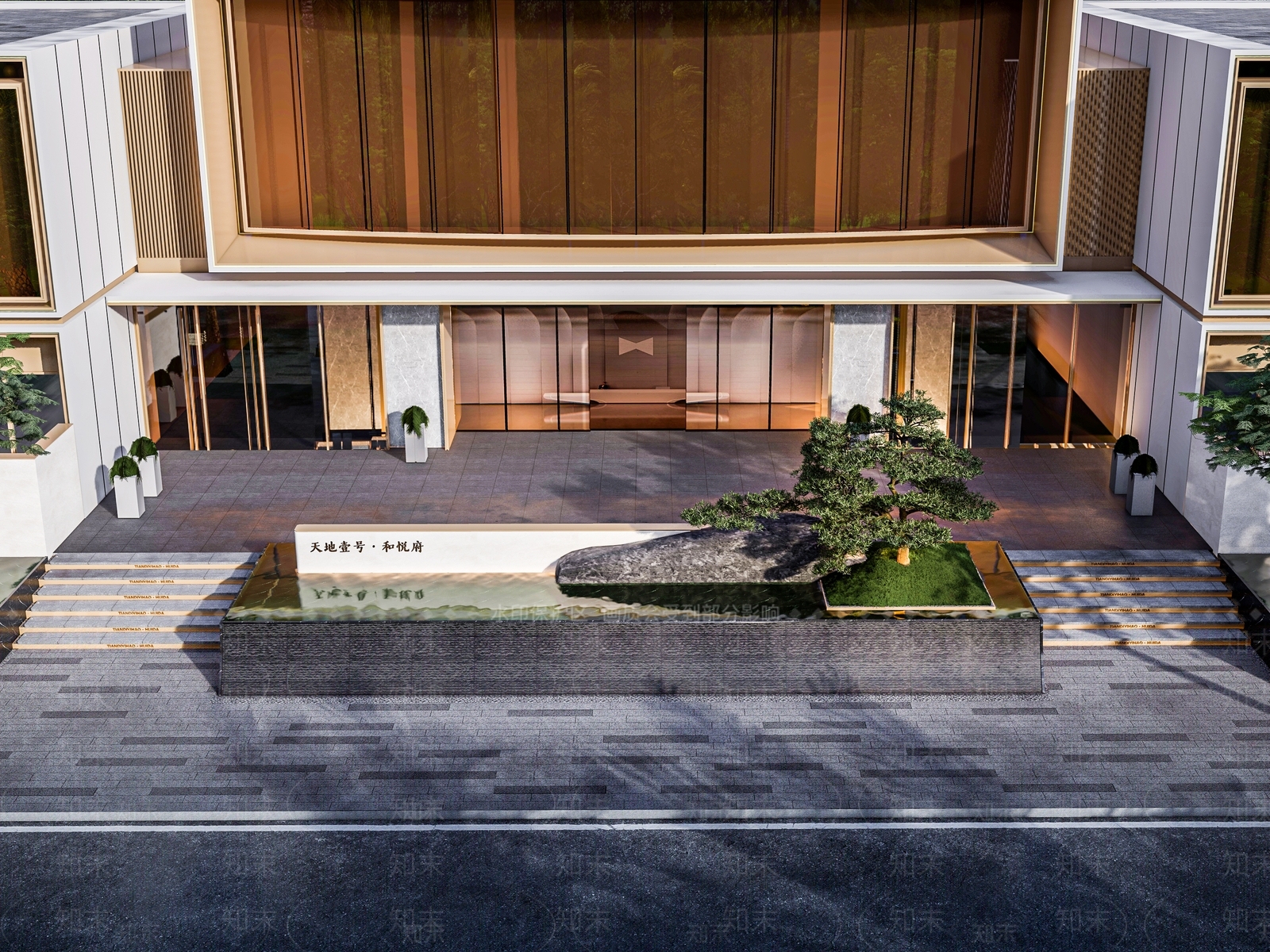 现代假山水景3D模型下载【ID:1152518937】