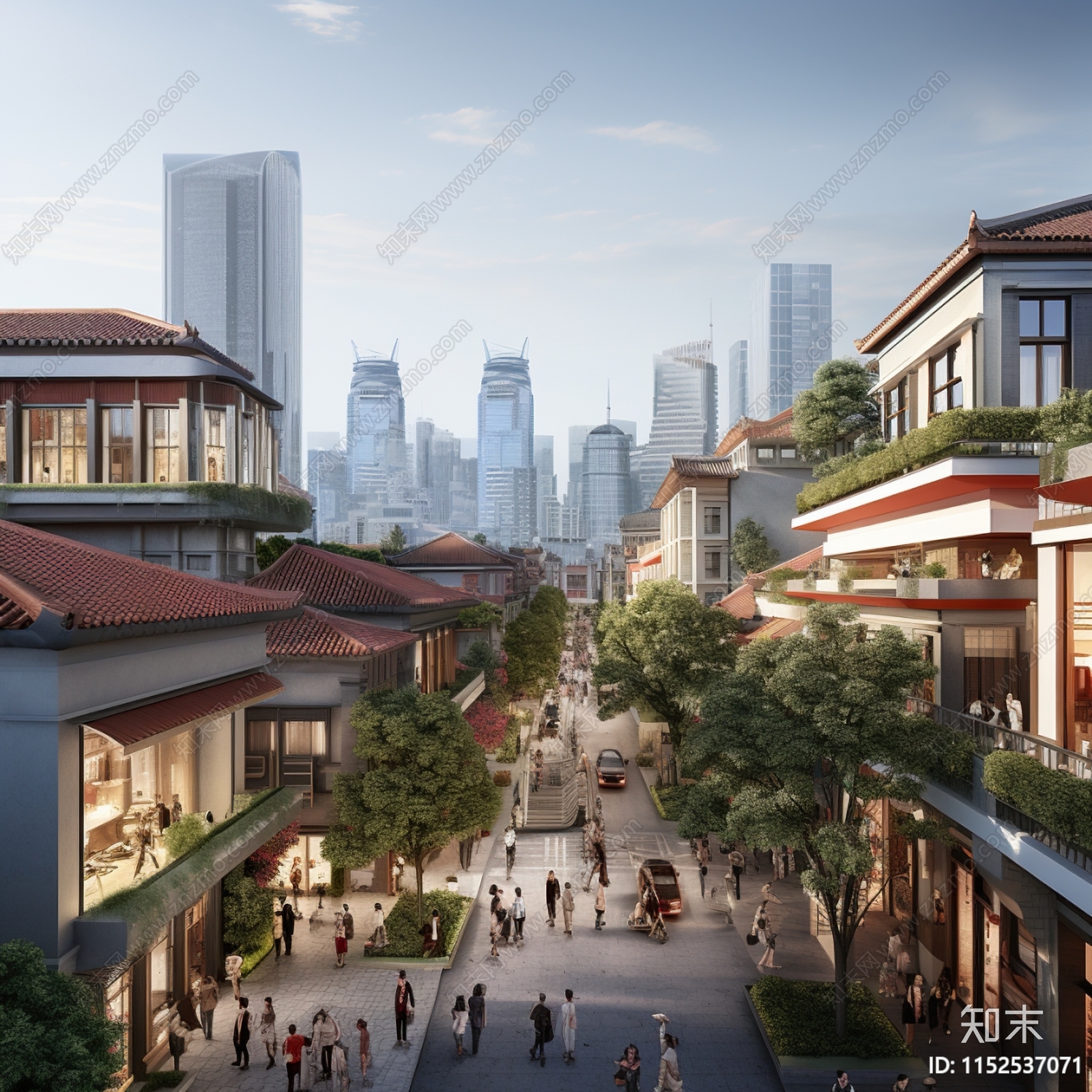 街道外景贴图下载【ID:1152537071】