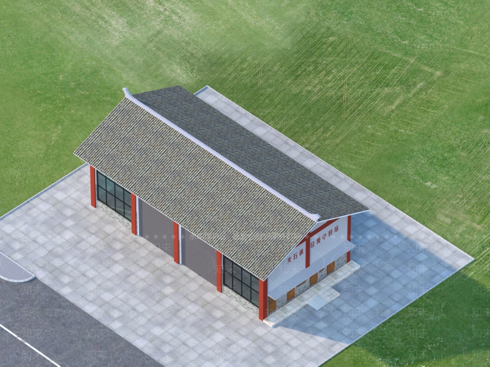现代回收站厂区3D模型下载【ID:1152541572】
