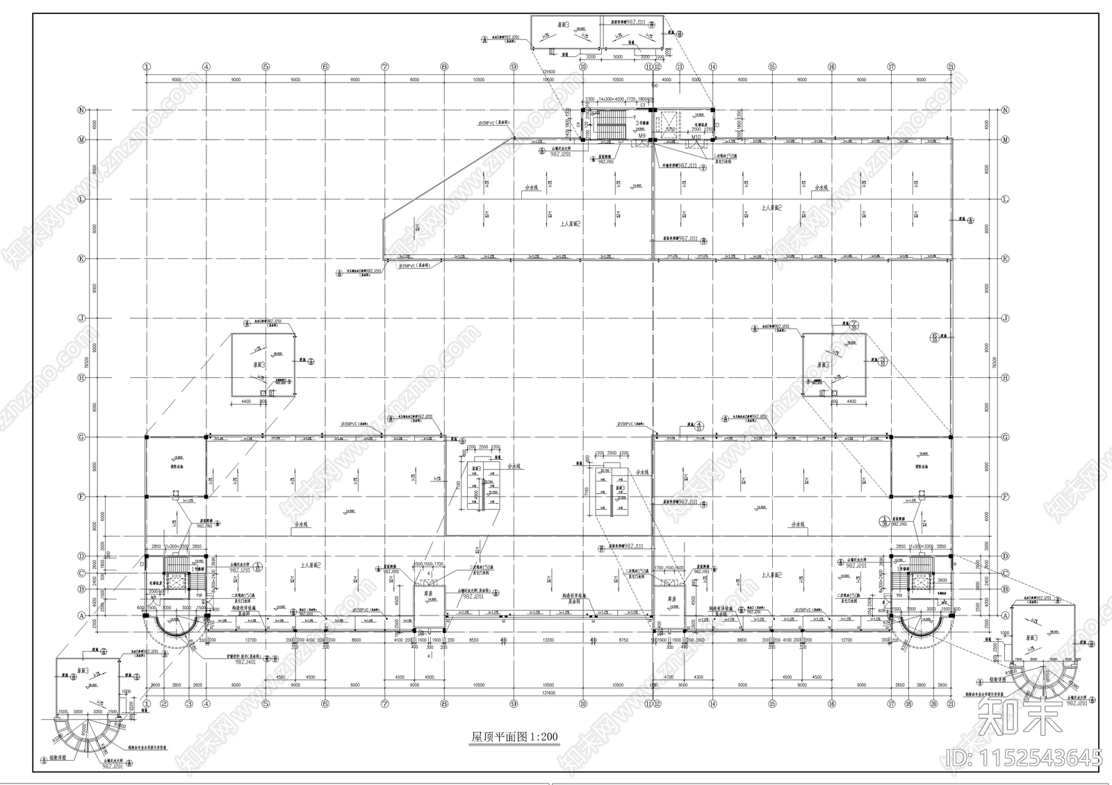 现代大型超市建筑施工图下载【ID:1152543645】