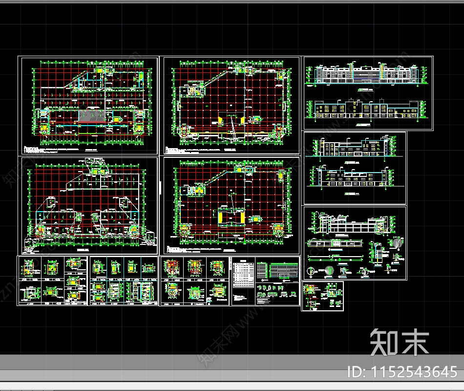 现代大型超市建筑施工图下载【ID:1152543645】