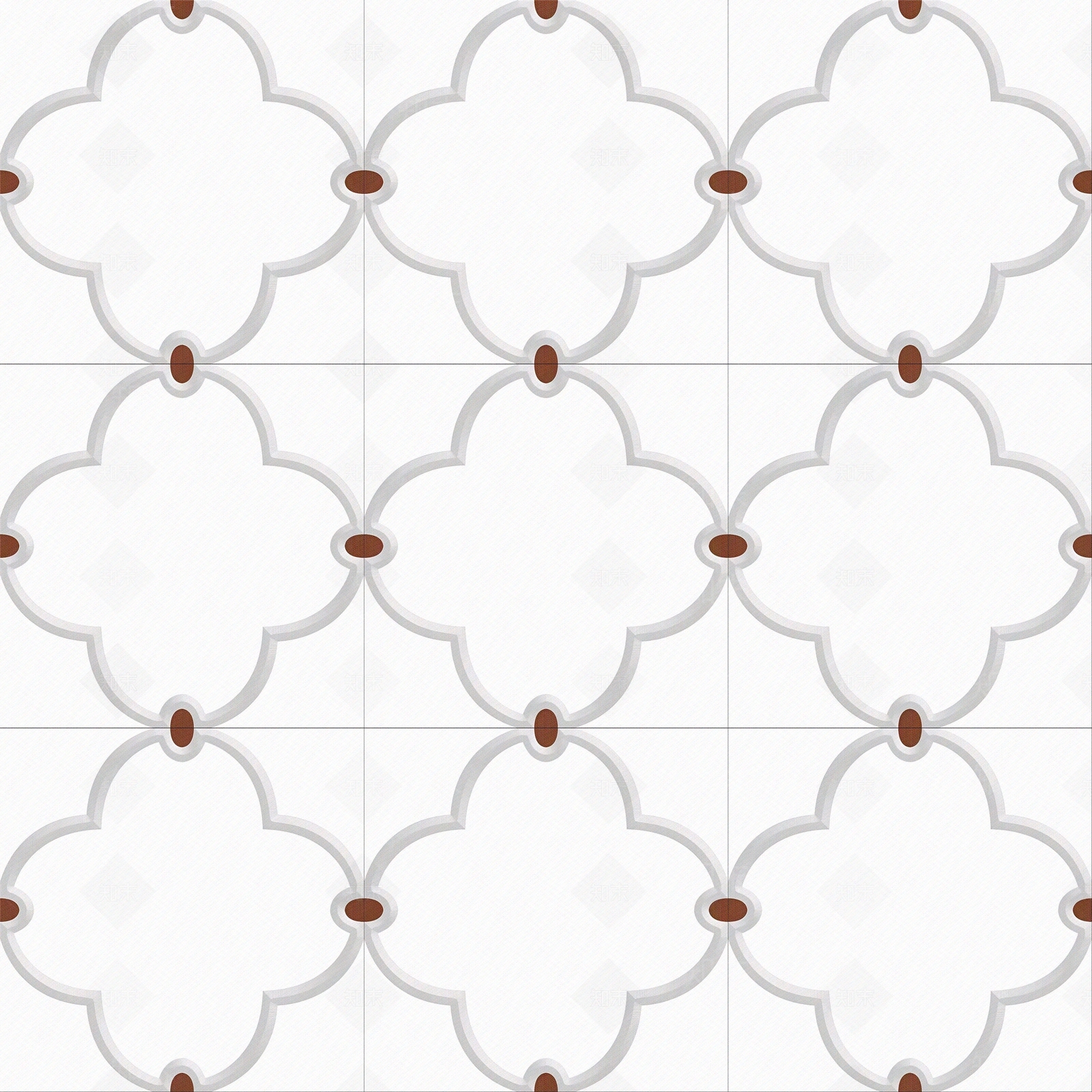 欧式简约白色拼花瓷砖贴图下载【ID:1152548414】