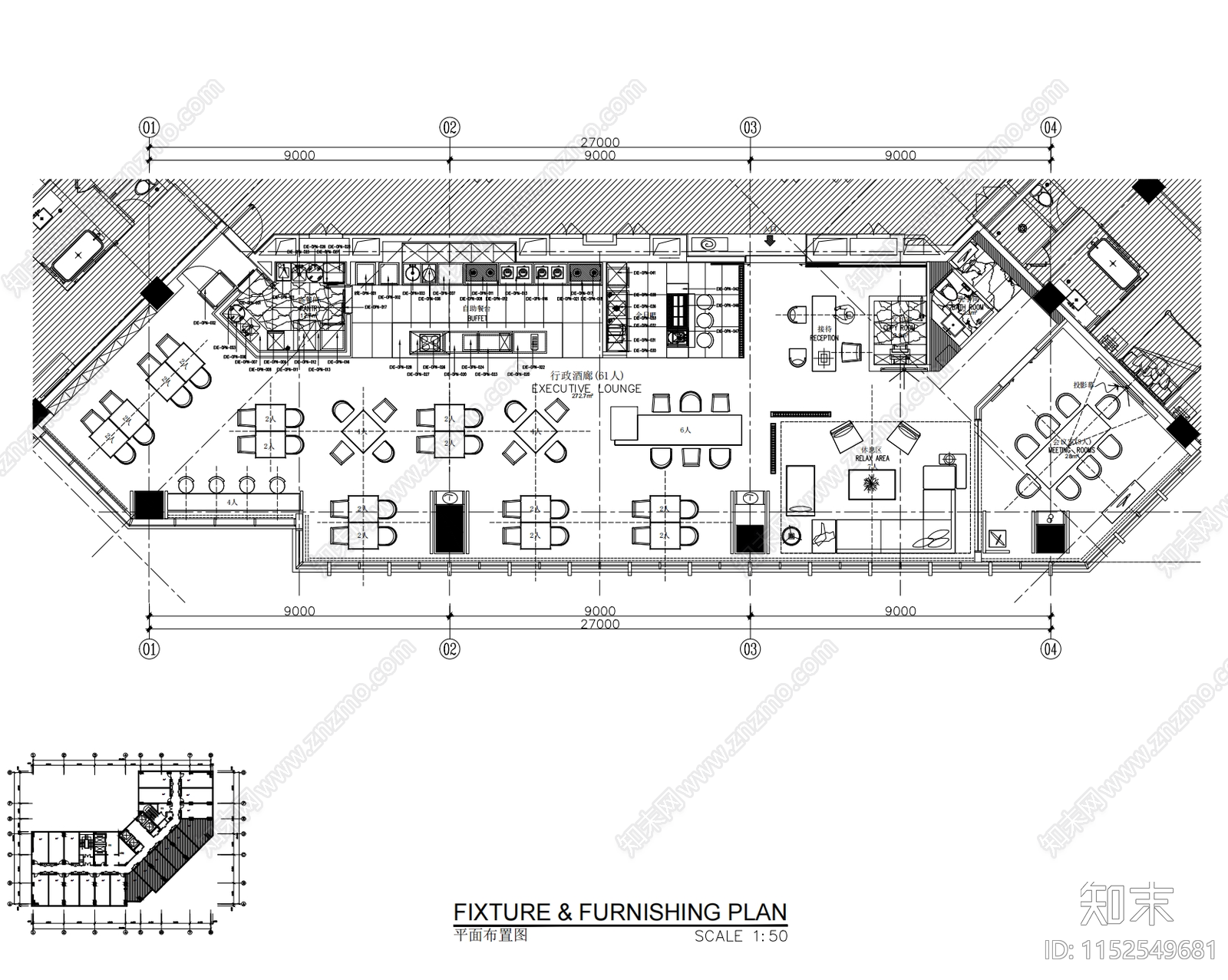 270㎡五星级餐厅施工图下载【ID:1152549681】