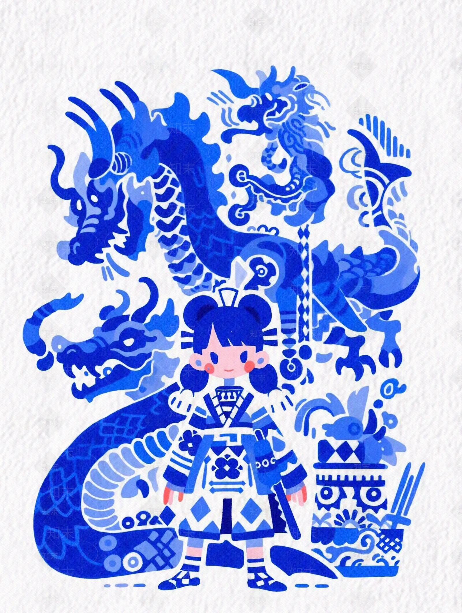 矢量动物装饰画贴图下载【ID:1152552880】