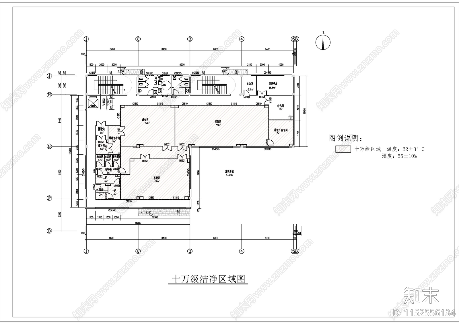 洁净厂房实验室装饰水电暖空调大样图cad施工图下载【ID:1152556134】