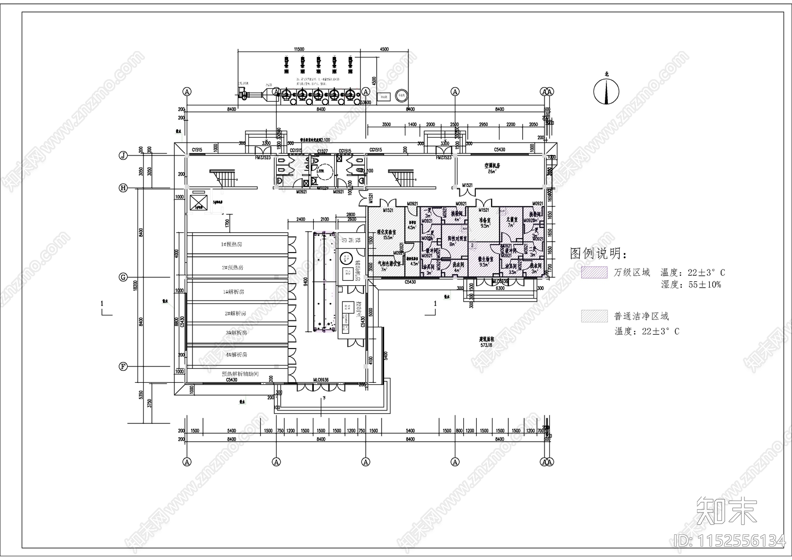 洁净厂房实验室装饰水电暖空调大样图cad施工图下载【ID:1152556134】