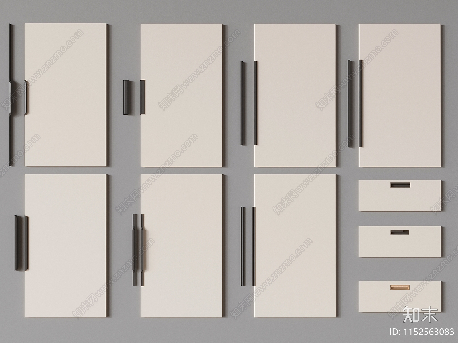 现代拉手3D模型下载【ID:1152563083】