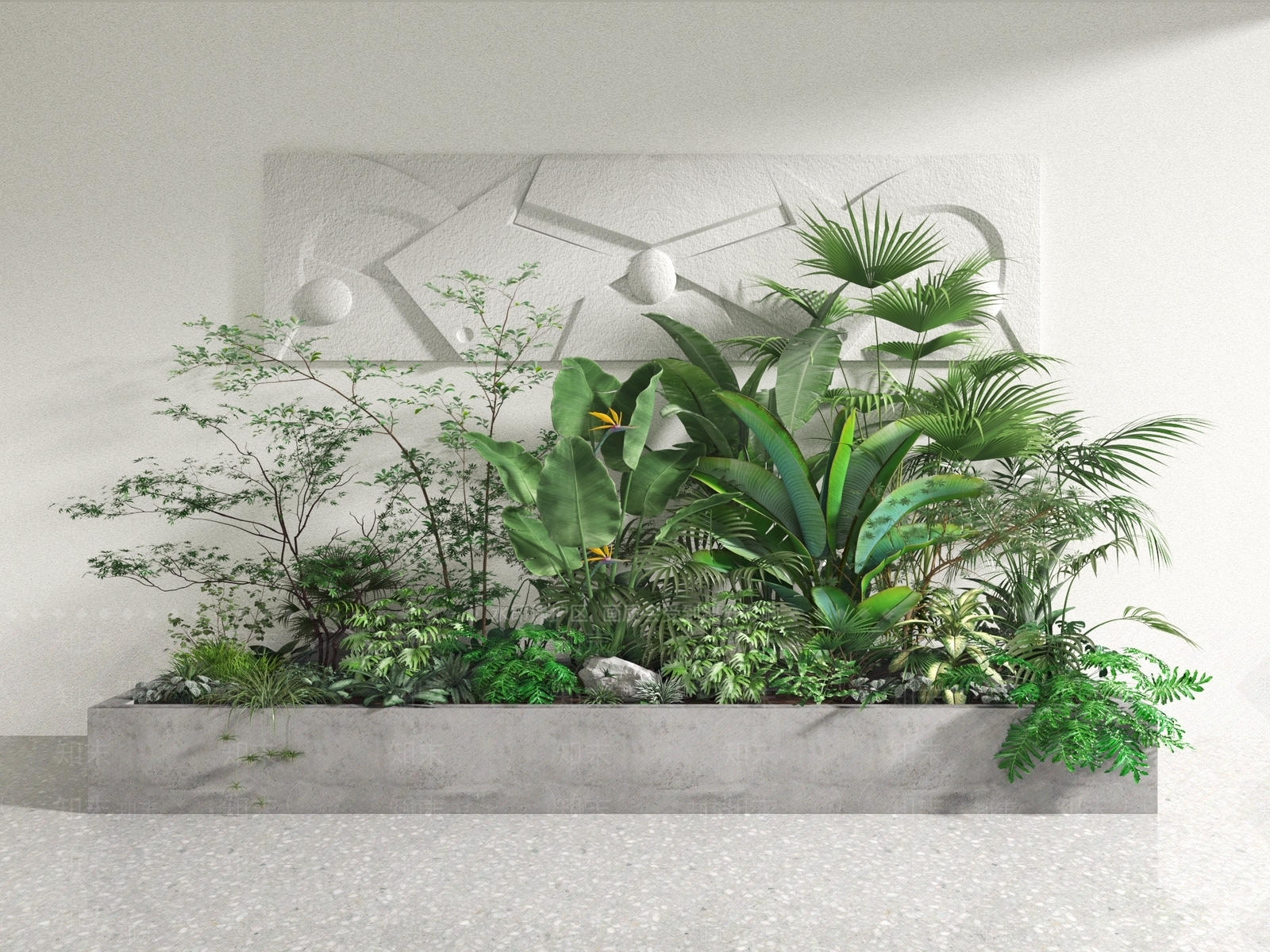 花坛3D模型下载【ID:1152568572】
