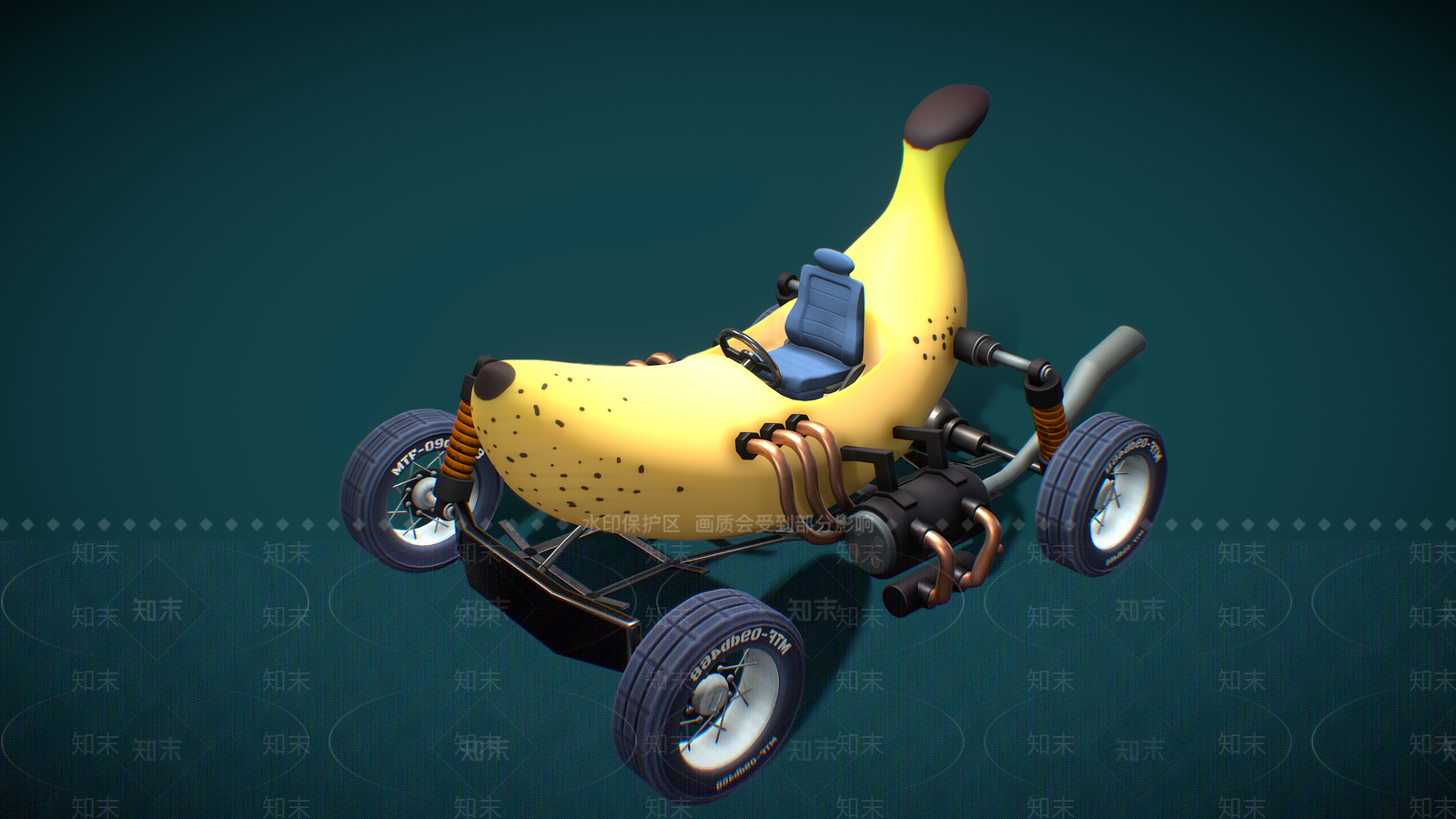 卡通汽车3D模型下载【ID:1152570694】