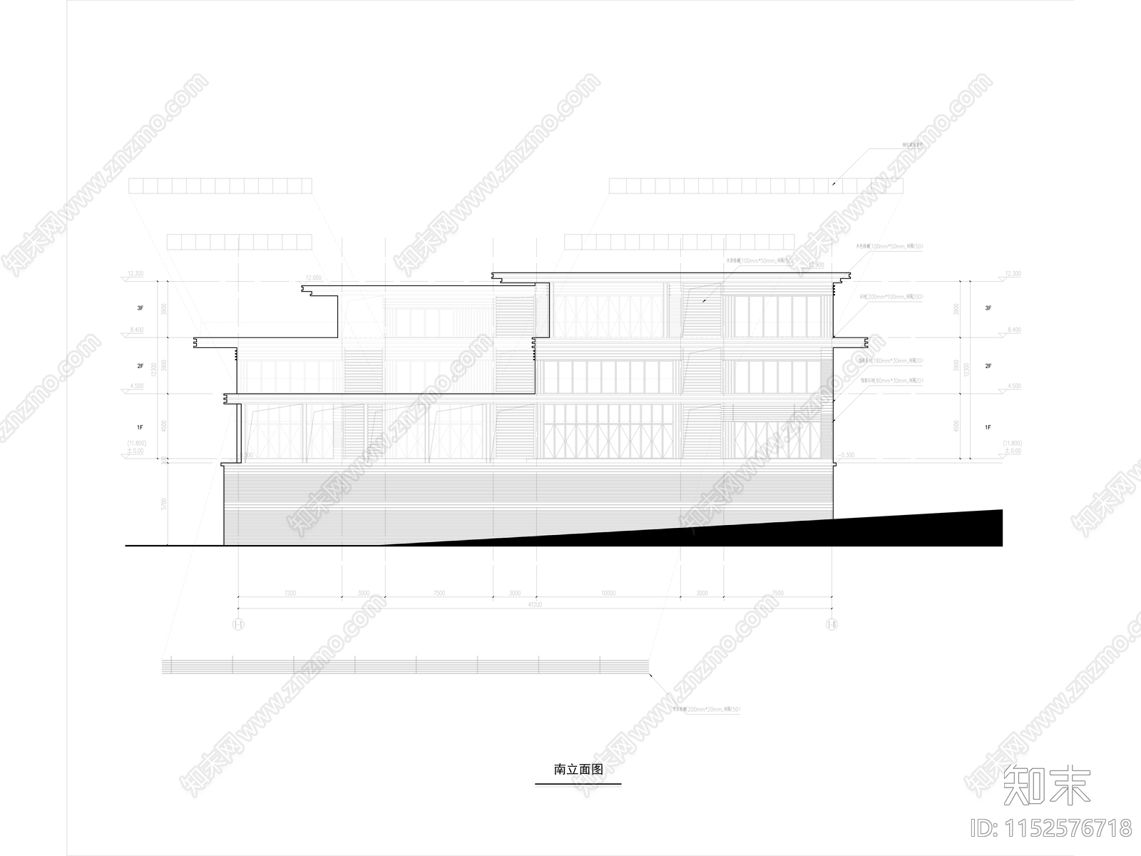 3套现代独栋联排别墅室内施工图下载【ID:1152576718】