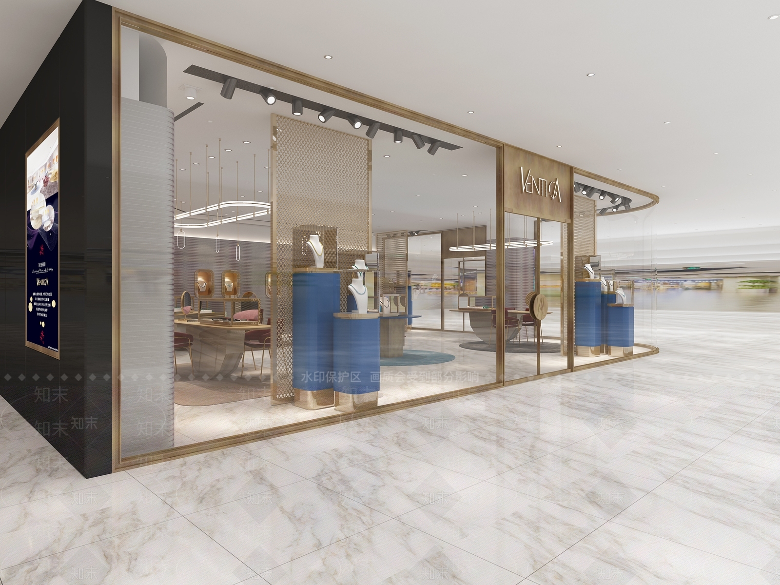 现代珠宝店3D模型下载【ID:1152578949】