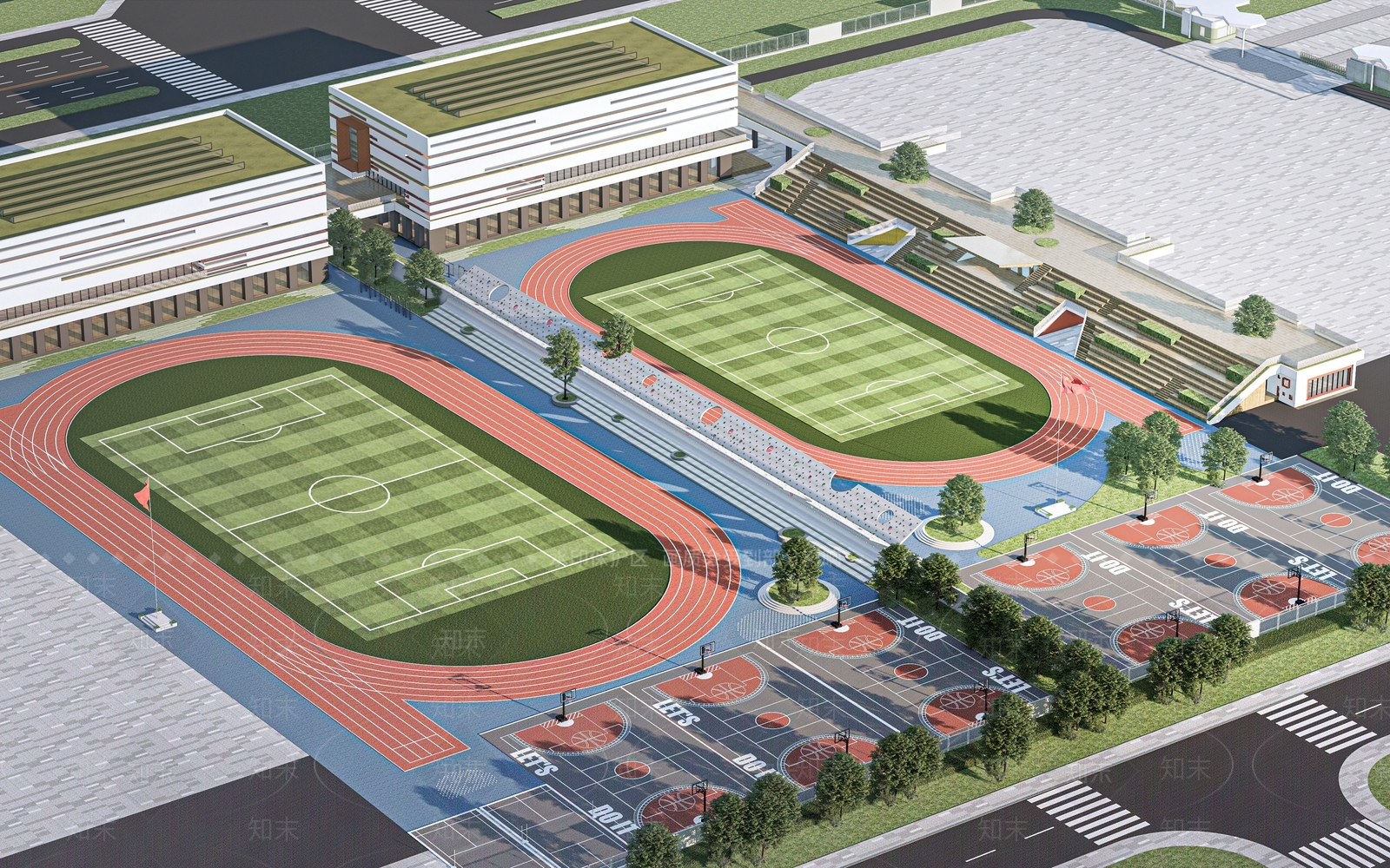 现代足球场3D模型下载【ID:1152582871】