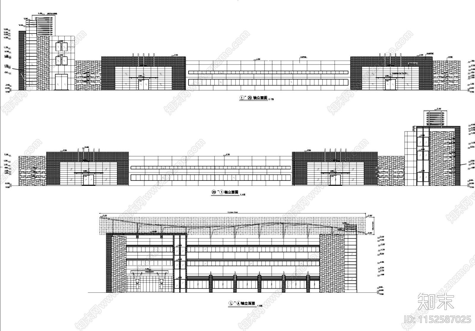 排架结构车间厂房办公楼工业建筑施工图下载【ID:1152587025】