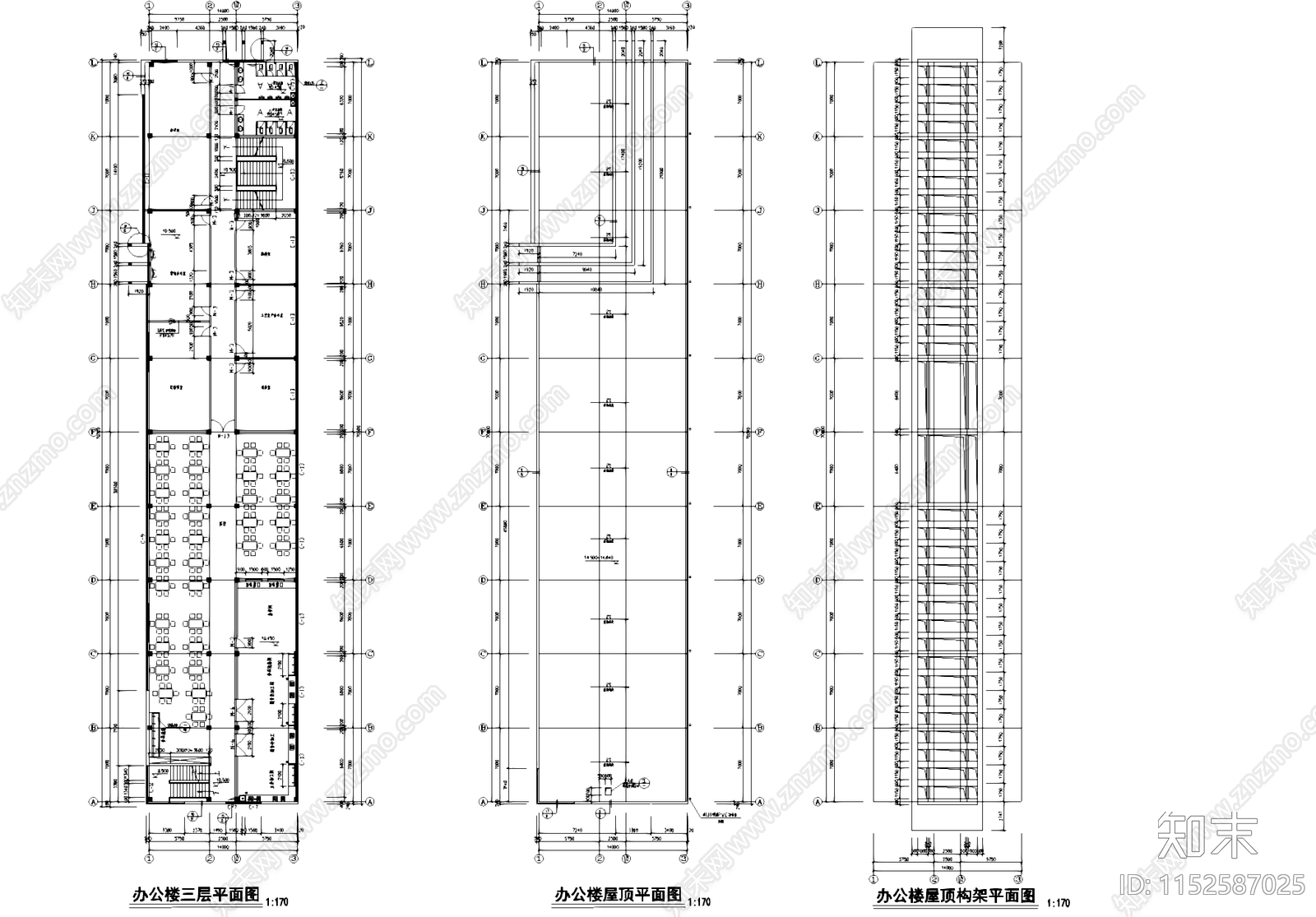 排架结构车间厂房办公楼工业建筑cad施工图下载【ID:1152587025】