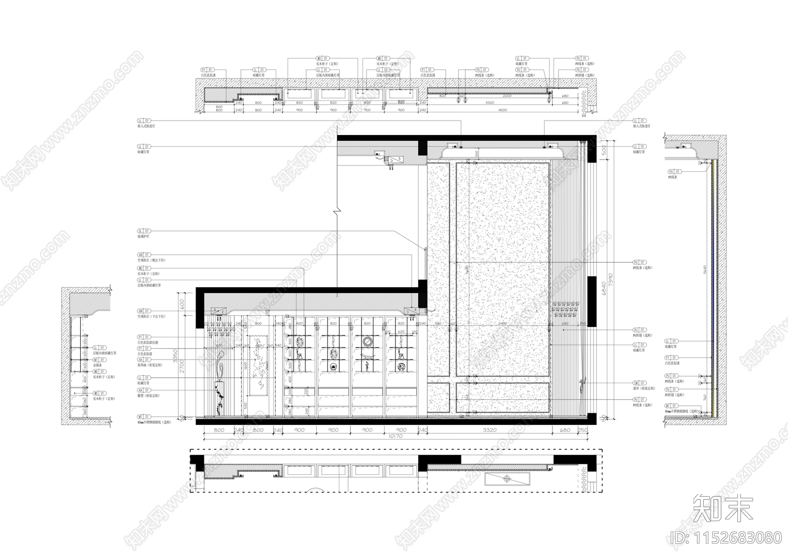 别墅立面节点大样深化图施工图下载【ID:1152683080】