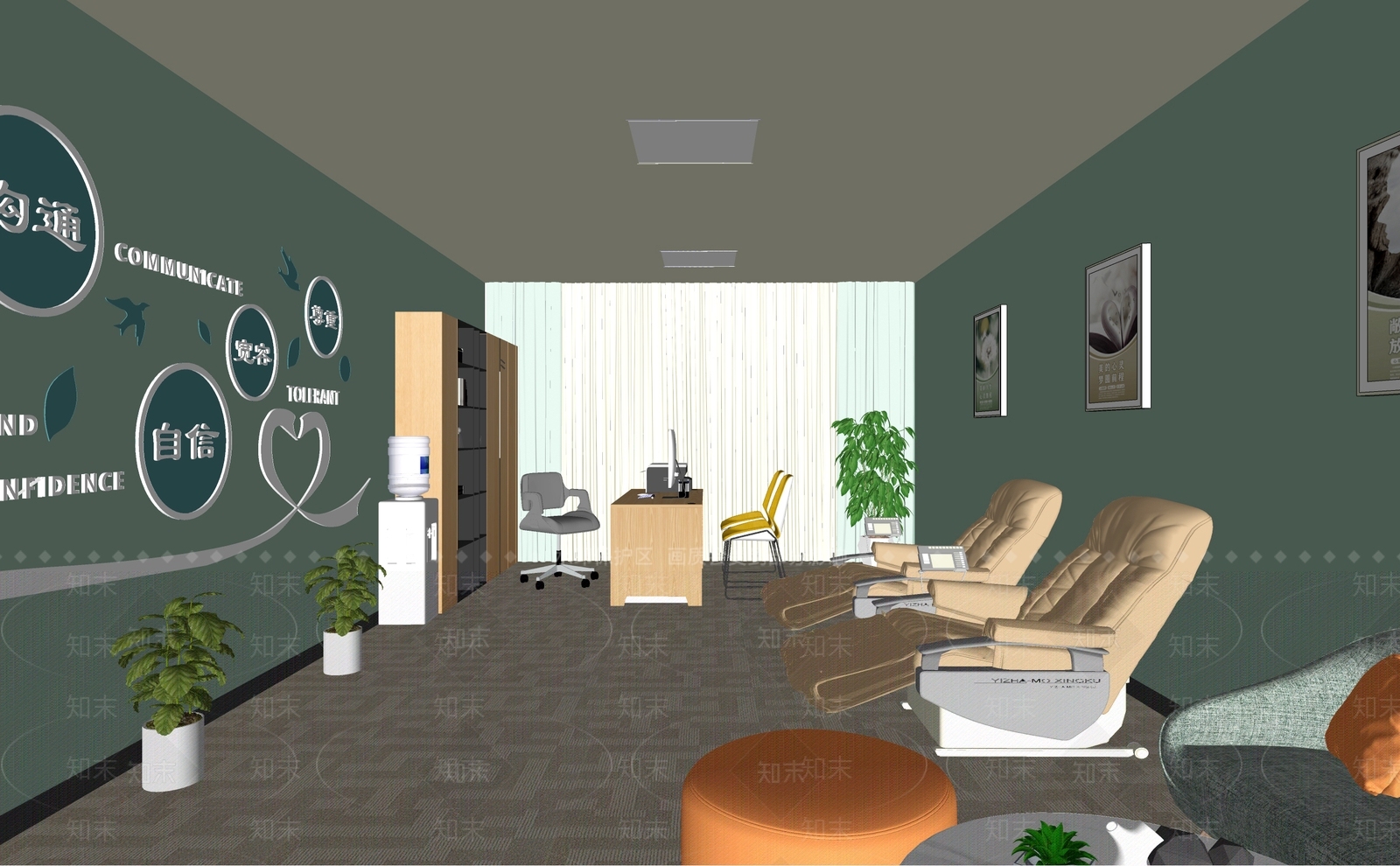现代学校文教空间SU模型下载【ID:1152608652】