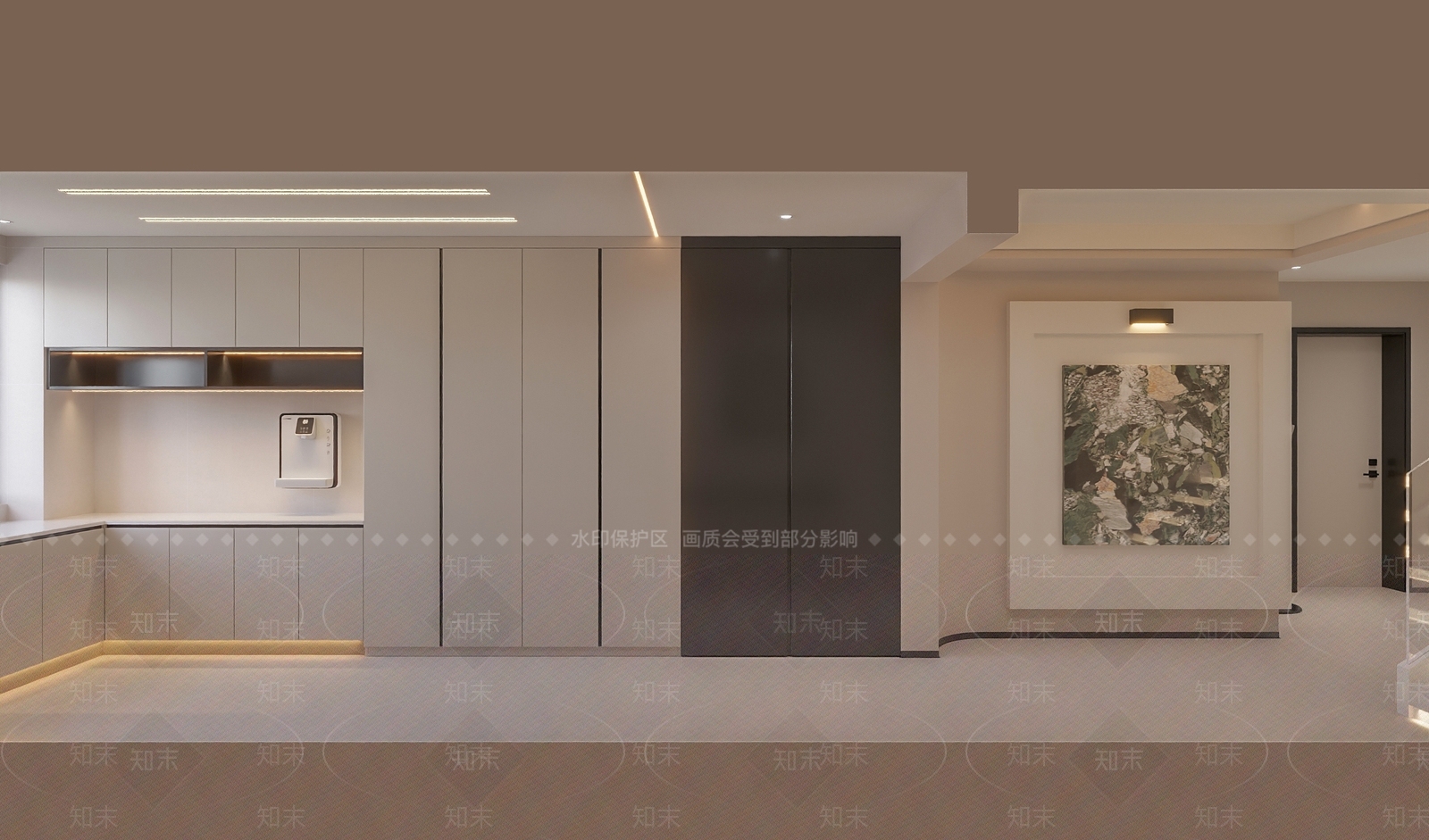 现代楼梯间3D模型下载【ID:1152663831】
