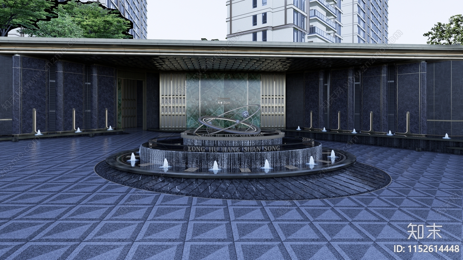 现代水景喷泉详图施工图下载【ID:1152614448】