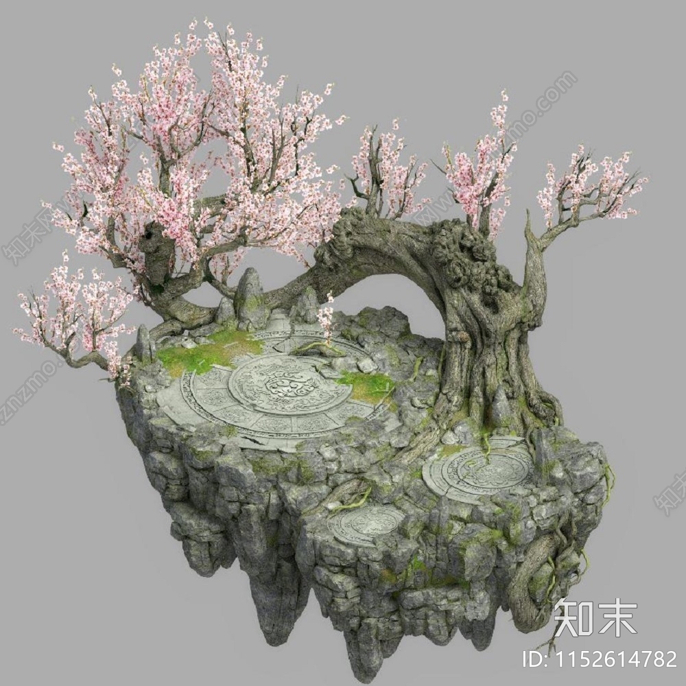 中式游戏场景3D模型下载【ID:1152614782】