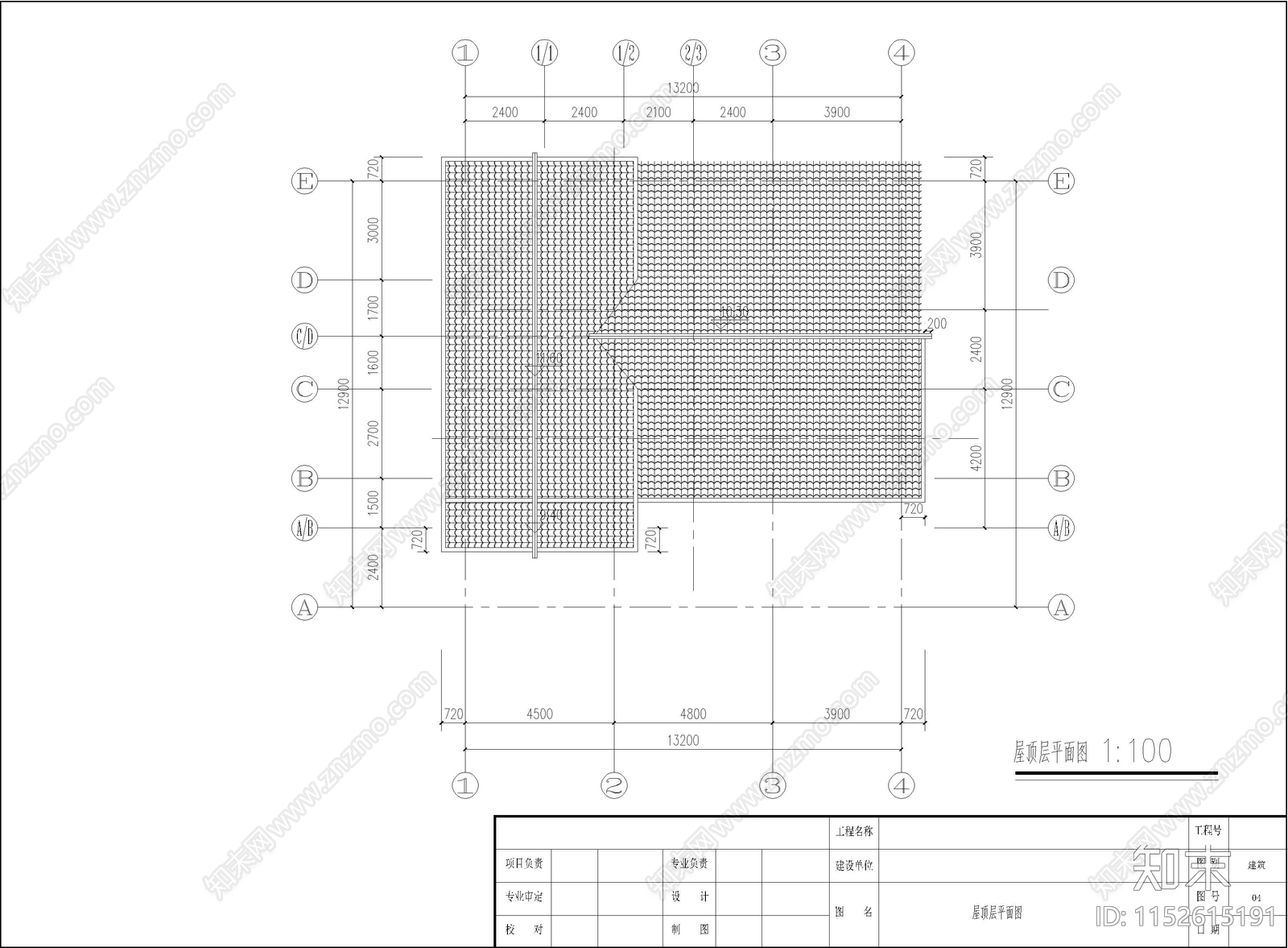 现代别墅建筑结构cad施工图下载【ID:1152615191】