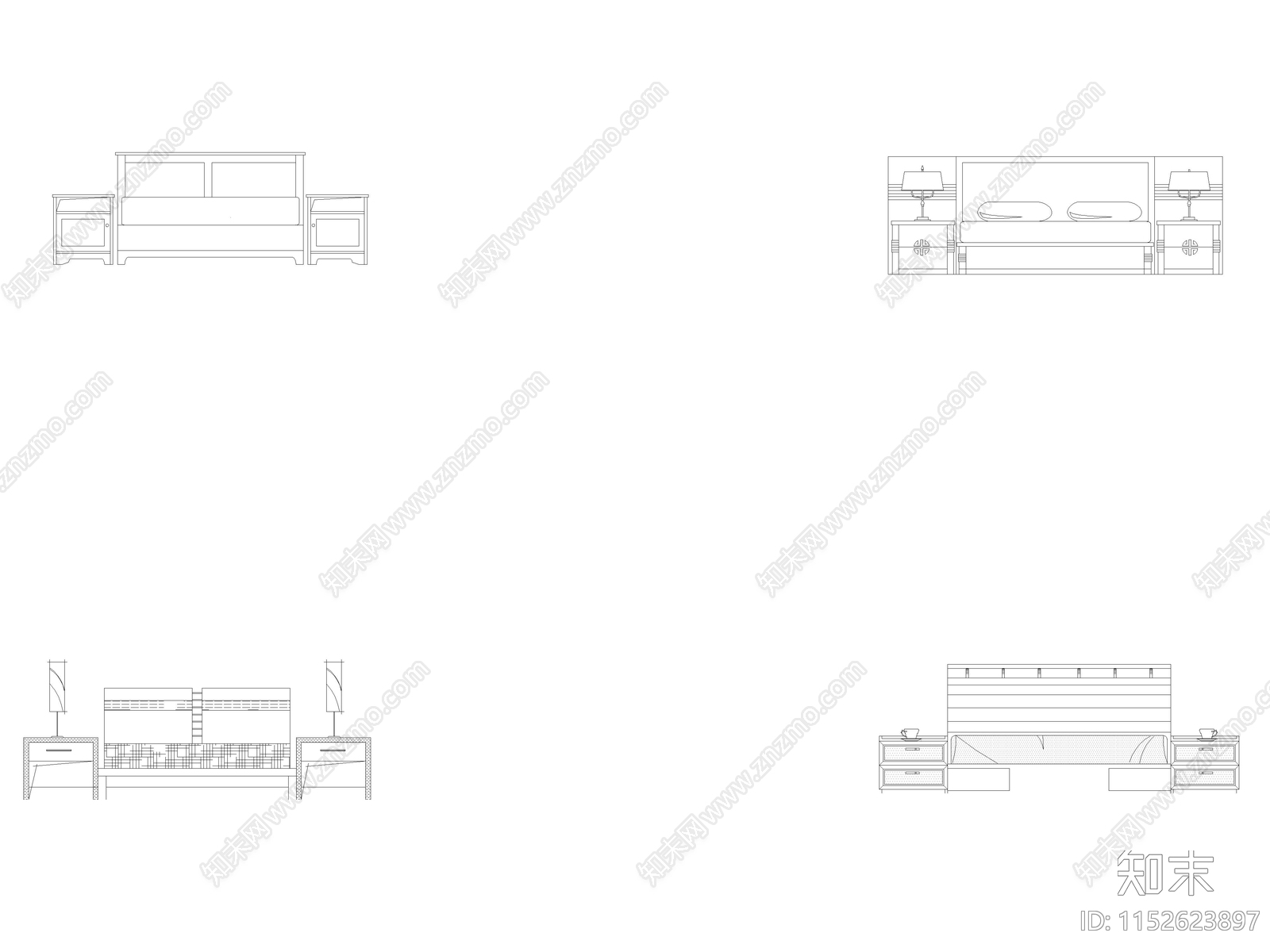 床类cad施工图下载【ID:1152623897】