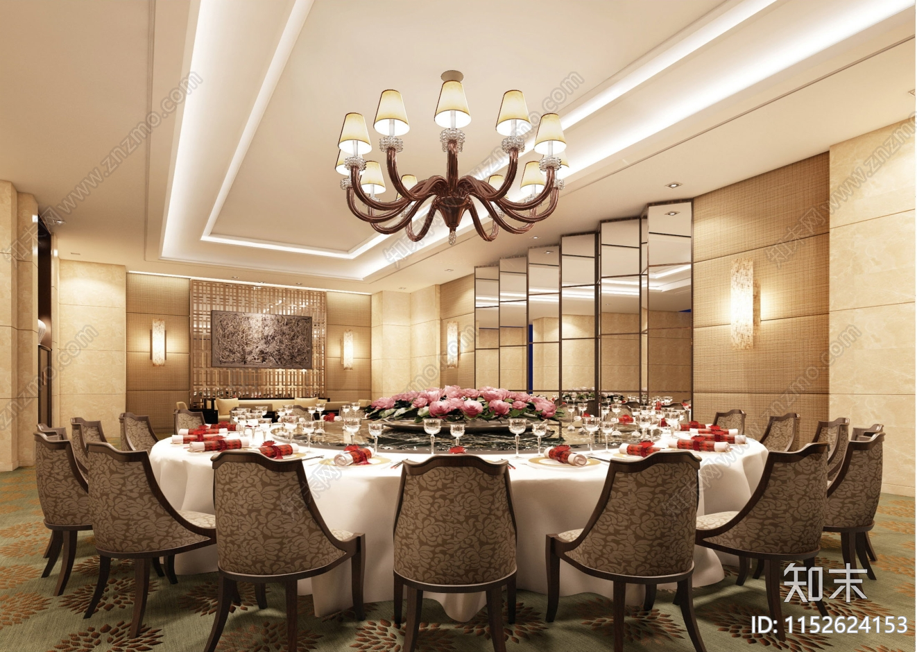 万达希尔顿逸林酒店cad施工图下载【ID:1152624153】