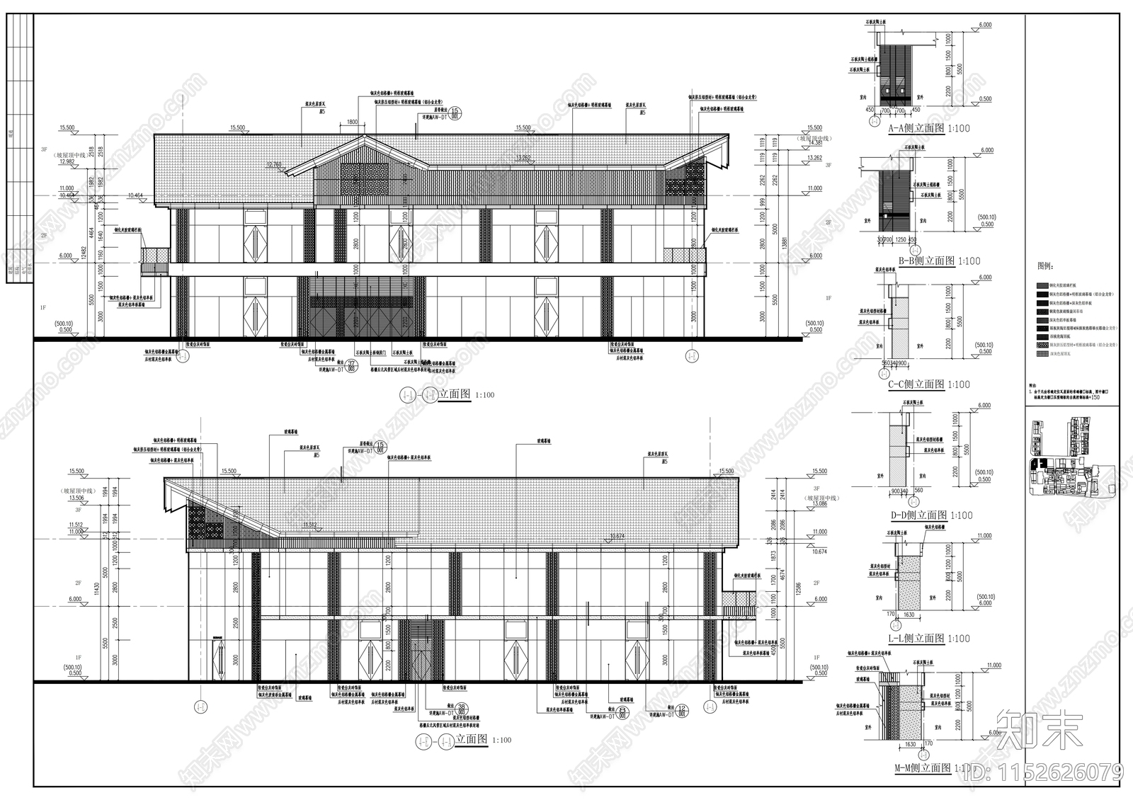 现代成都知名仿古商业街cad施工图下载【ID:1152626079】