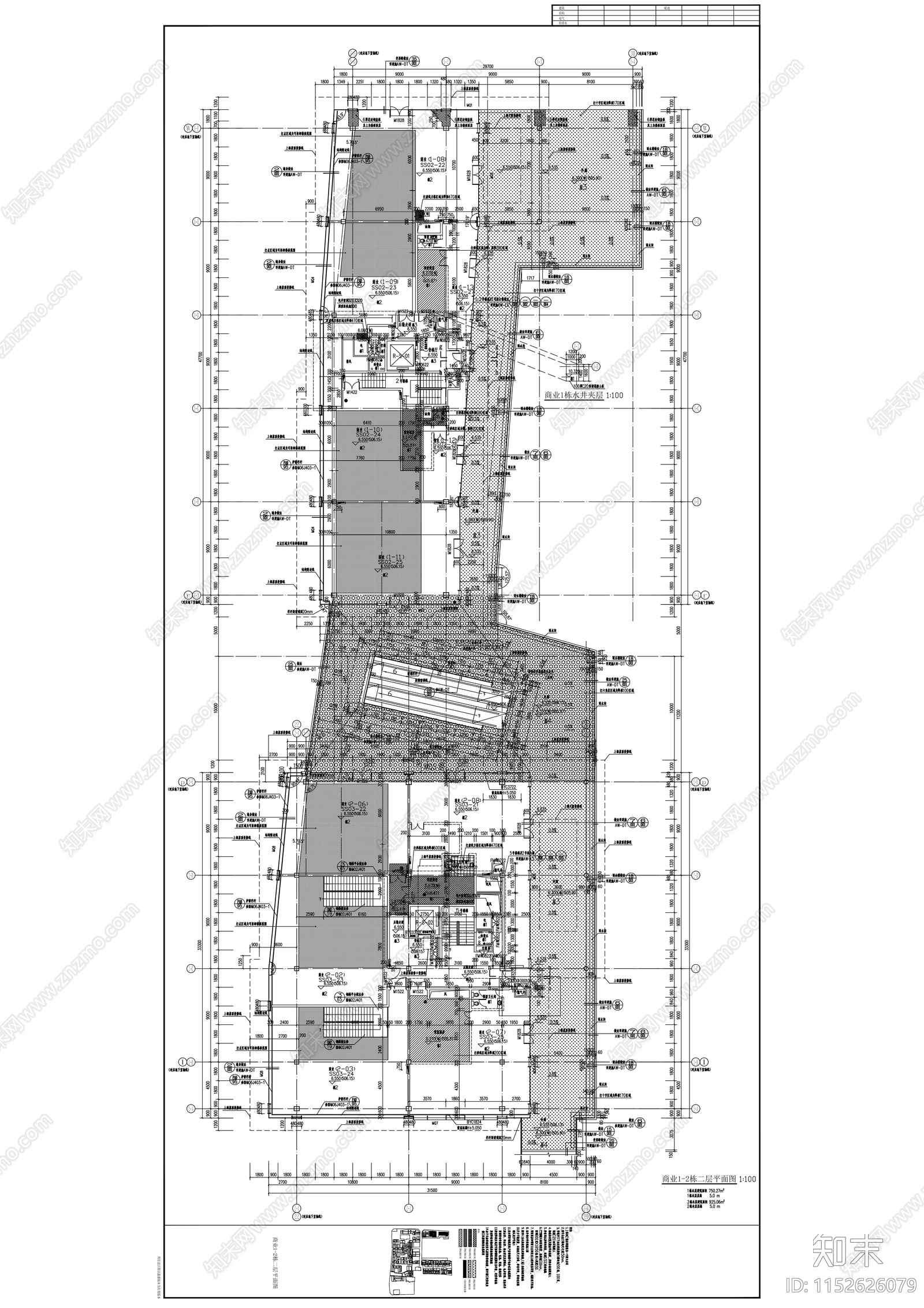 现代成都知名仿古商业街cad施工图下载【ID:1152626079】