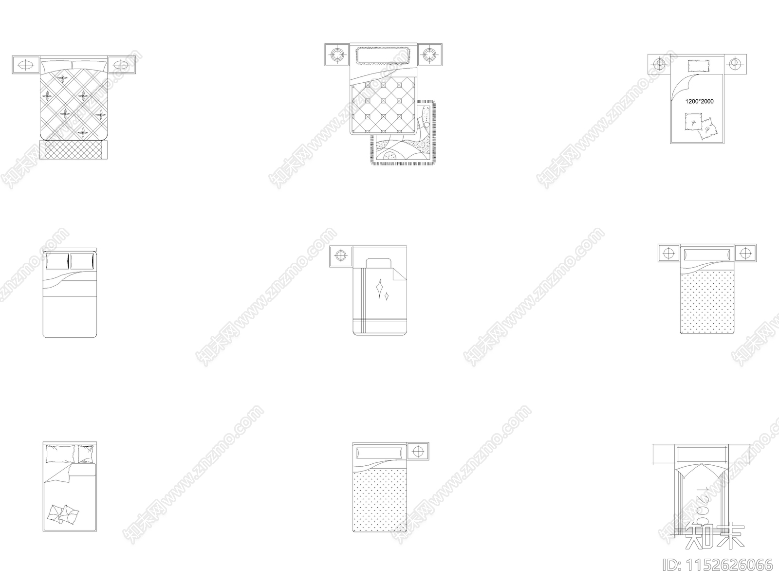 床类cad施工图下载【ID:1152626066】