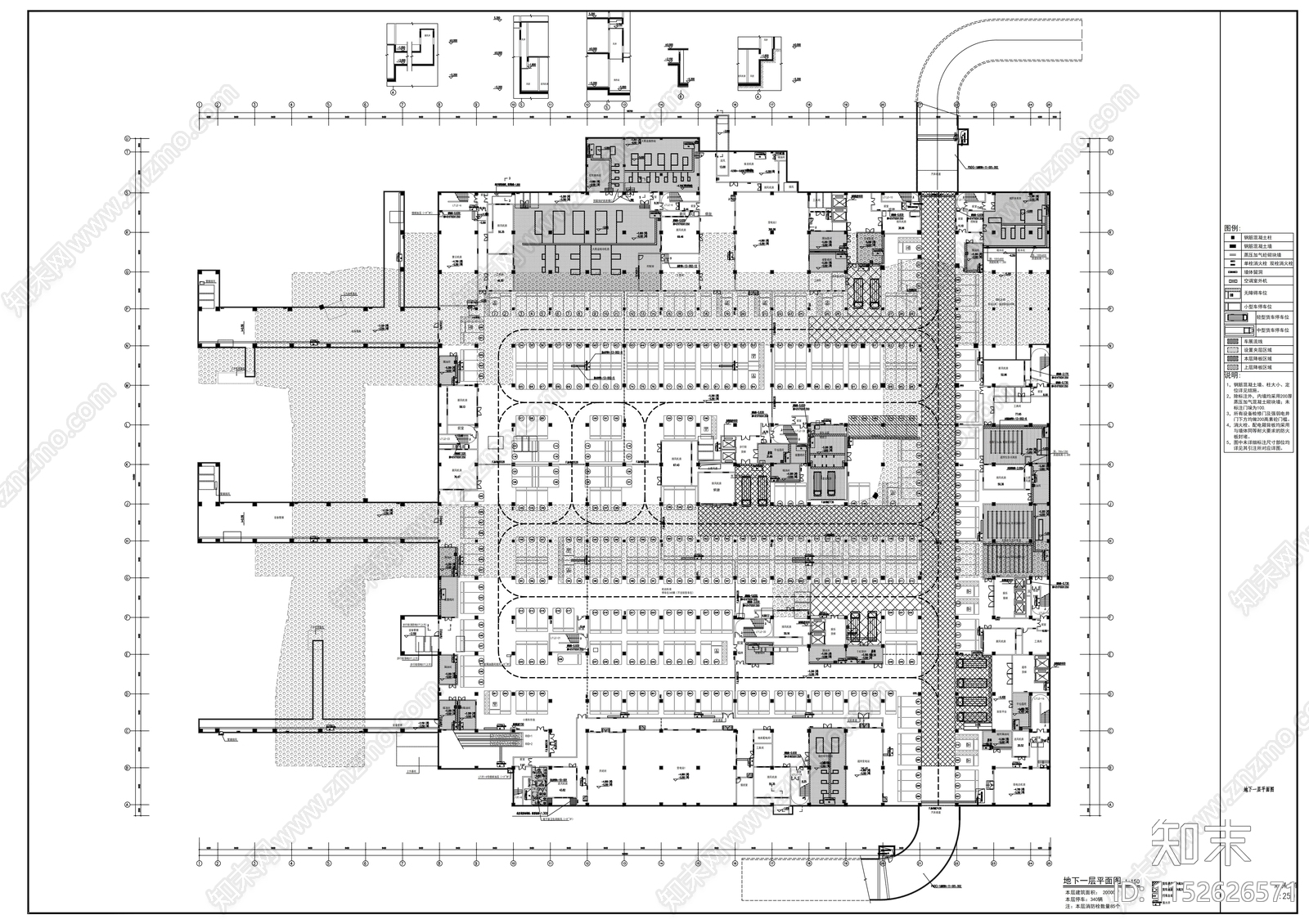 现代大型商场购物中心建筑cad施工图下载【ID:1152626571】