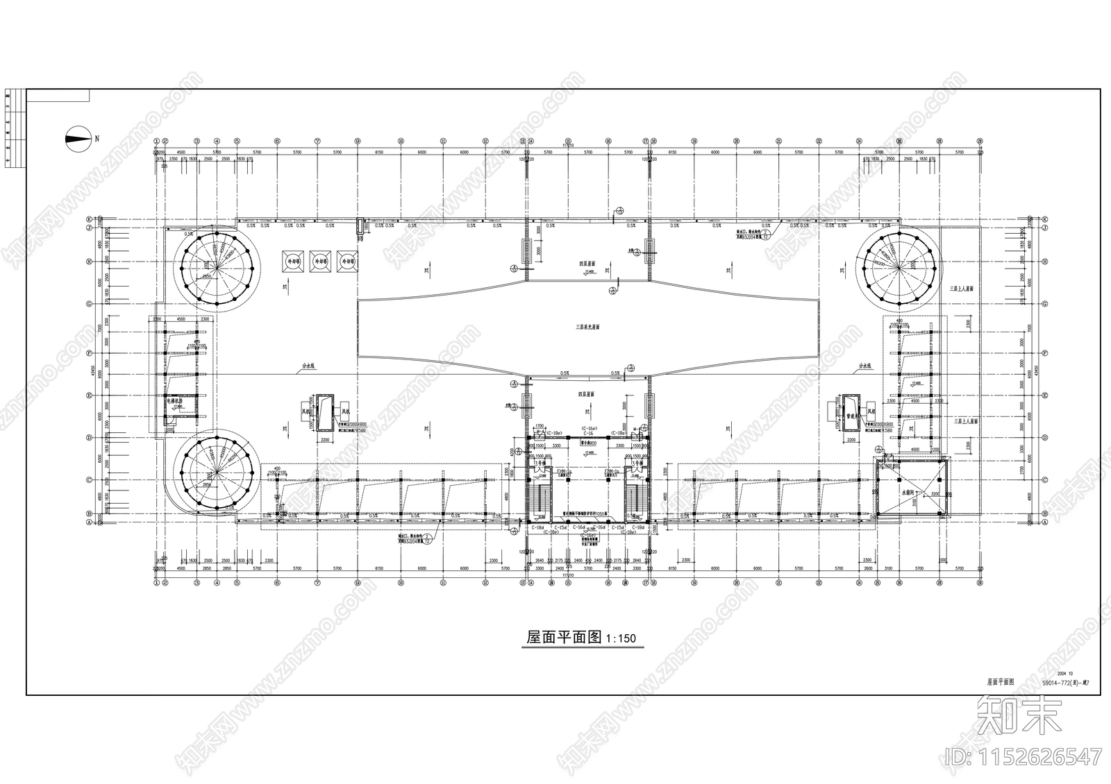 欧式简约大型商场建筑cad施工图下载【ID:1152626547】