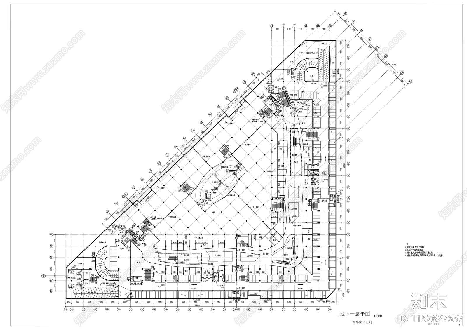 嘉洲广场建筑cad施工图下载【ID:1152627657】