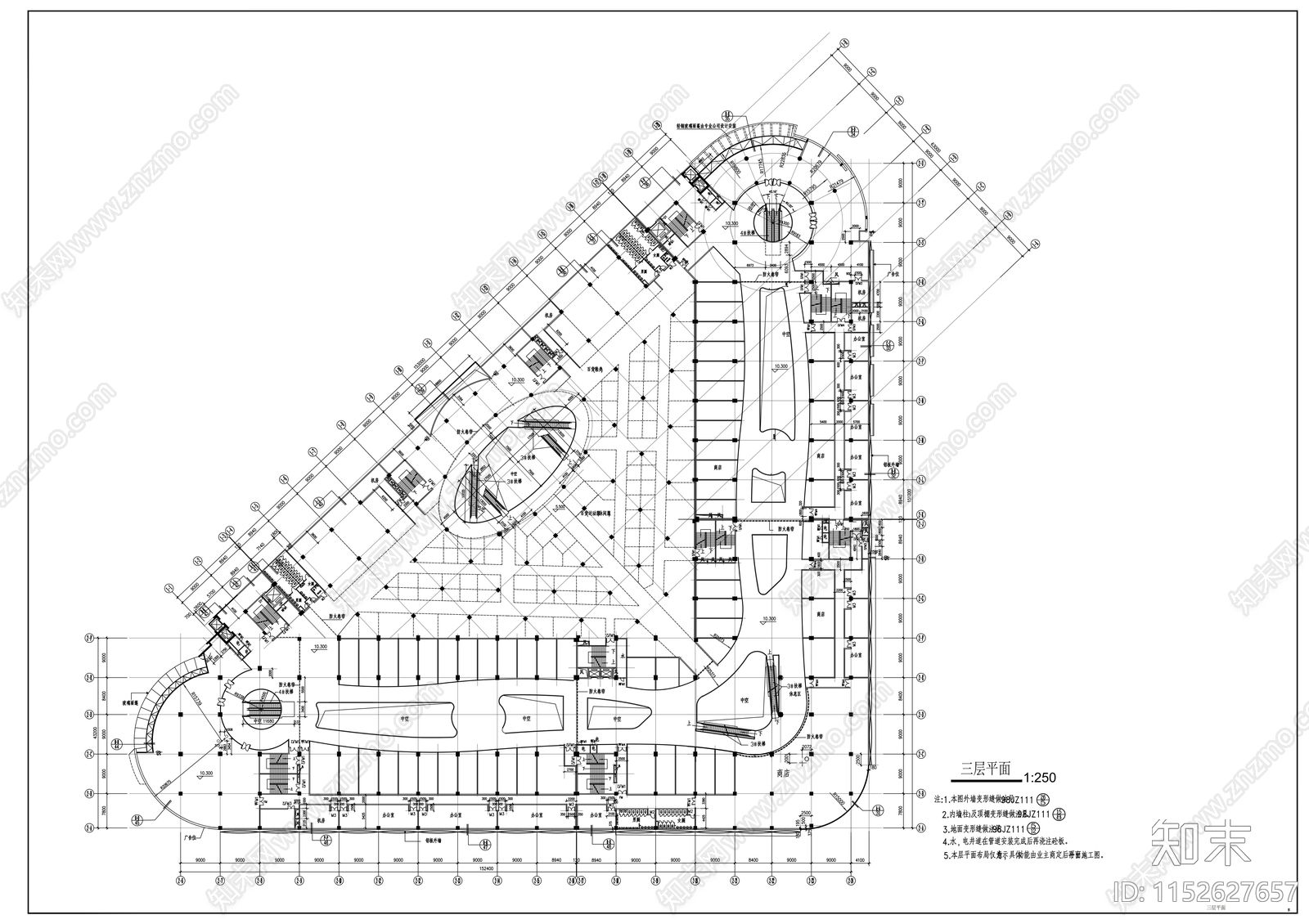 嘉洲广场建筑cad施工图下载【ID:1152627657】