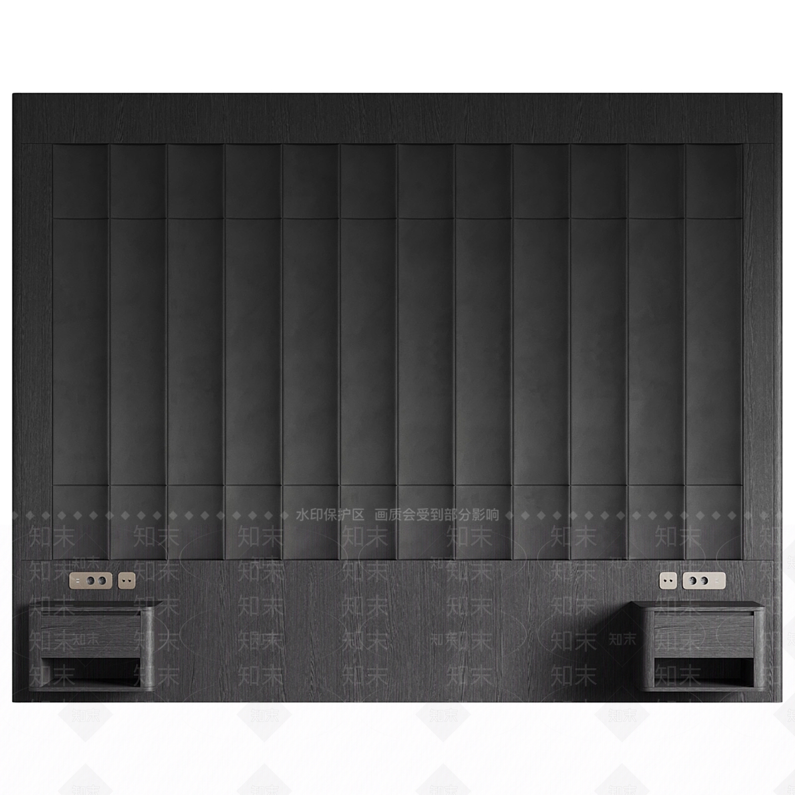 现代卧室背景墙3D模型下载【ID:1152628071】