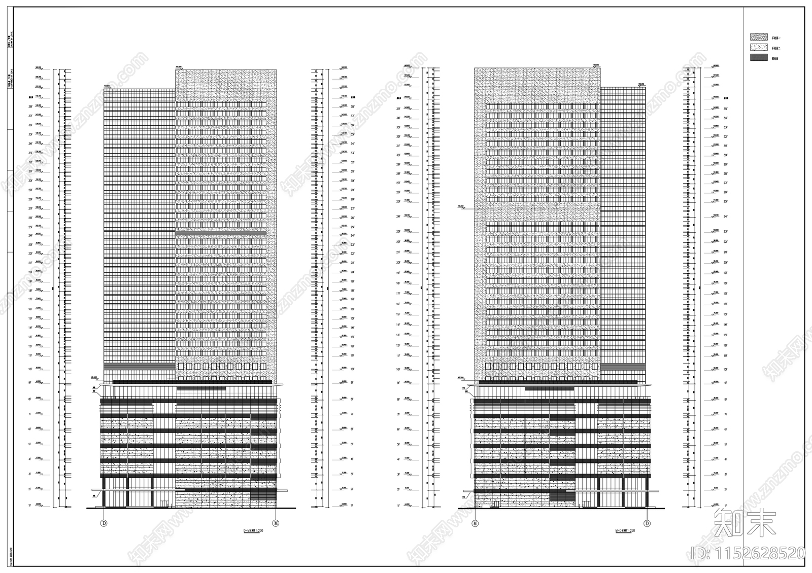 南京国际商城建筑cad施工图下载【ID:1152628520】