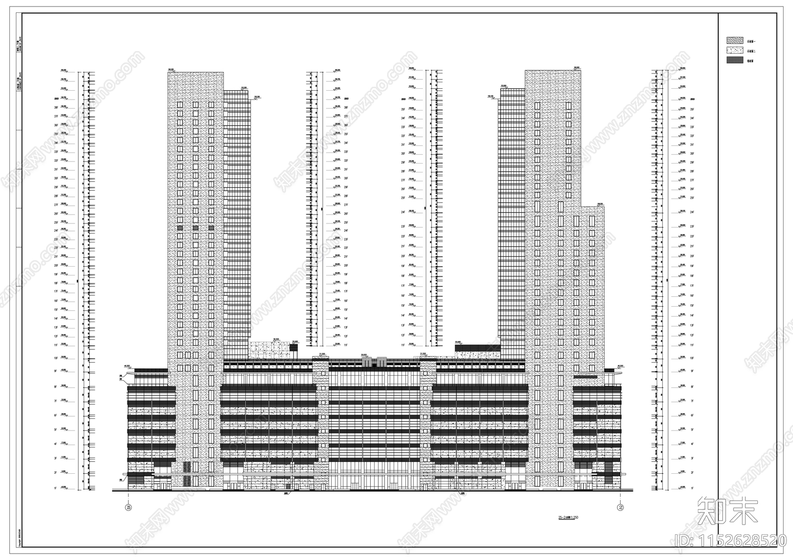 南京国际商城建筑cad施工图下载【ID:1152628520】