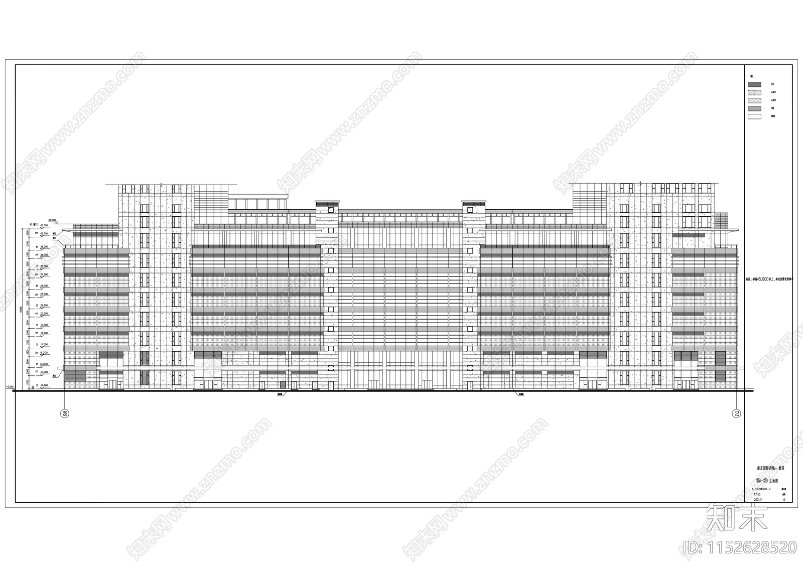 南京国际商城建筑cad施工图下载【ID:1152628520】