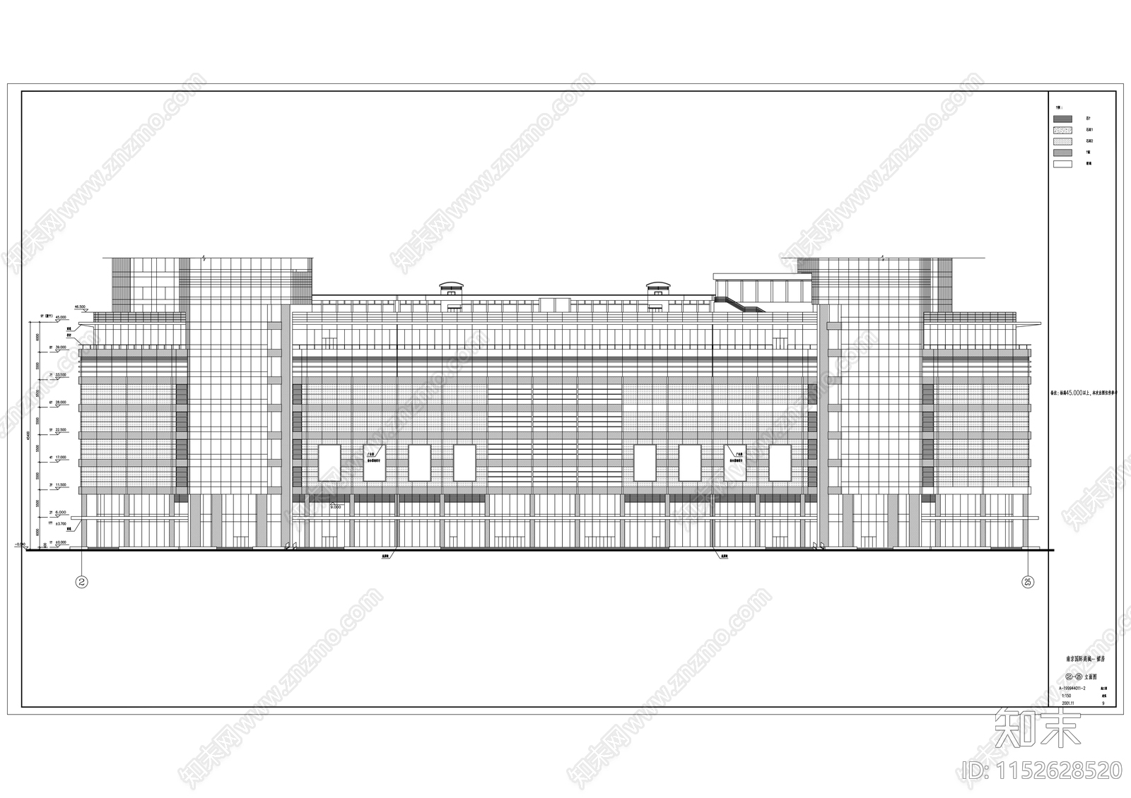 南京国际商城建筑cad施工图下载【ID:1152628520】