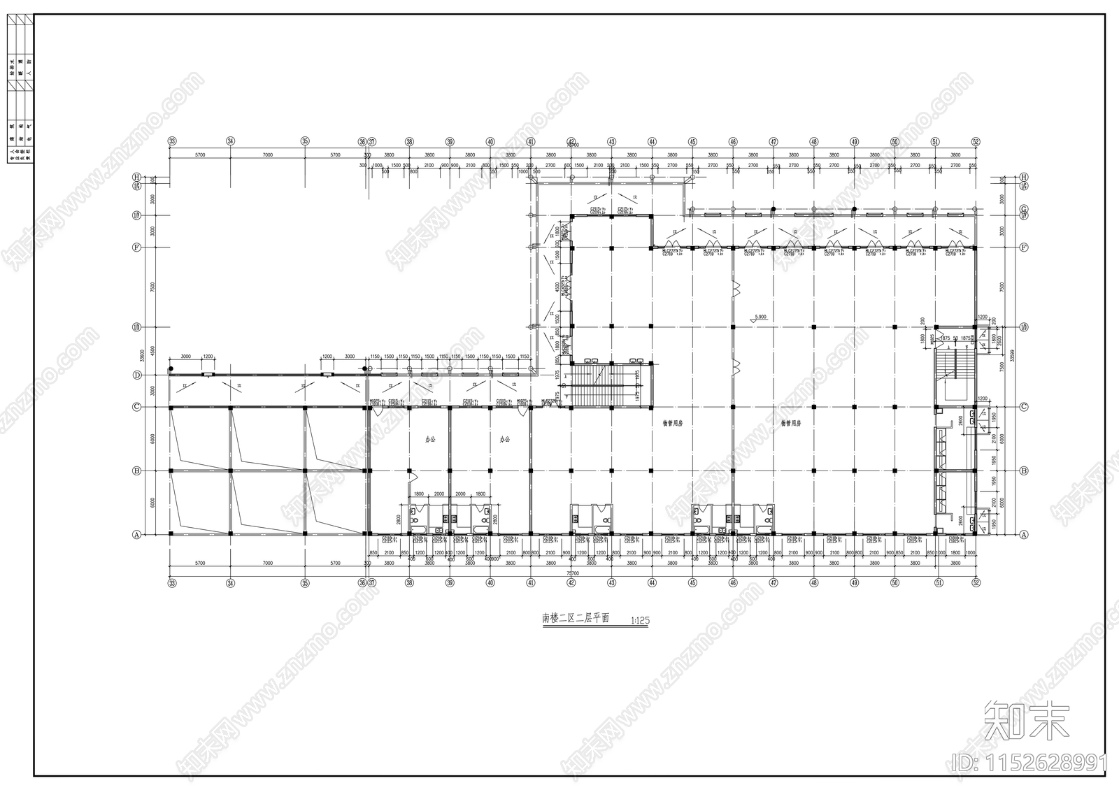 商业步行街建筑cad施工图下载【ID:1152628991】