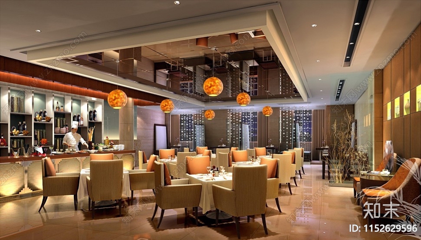 丽景国际酒店空间cad施工图下载【ID:1152629596】