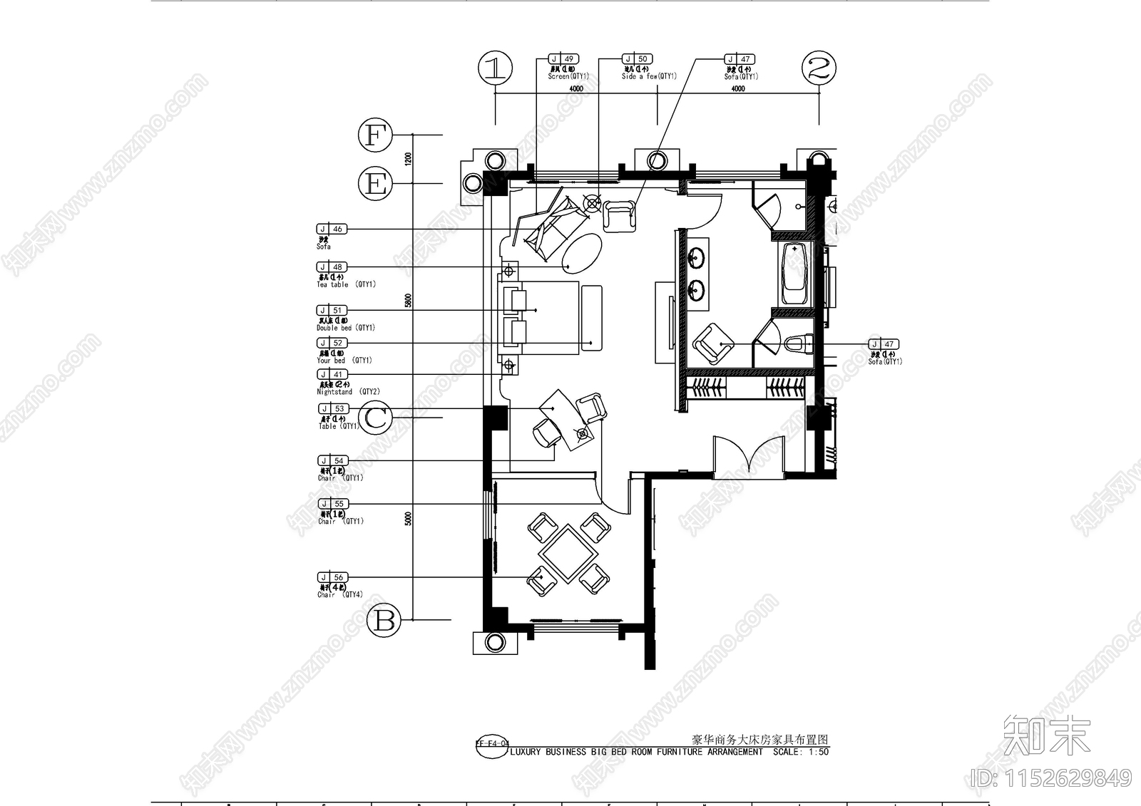 伊旗星际大酒店空间cad施工图下载【ID:1152629849】