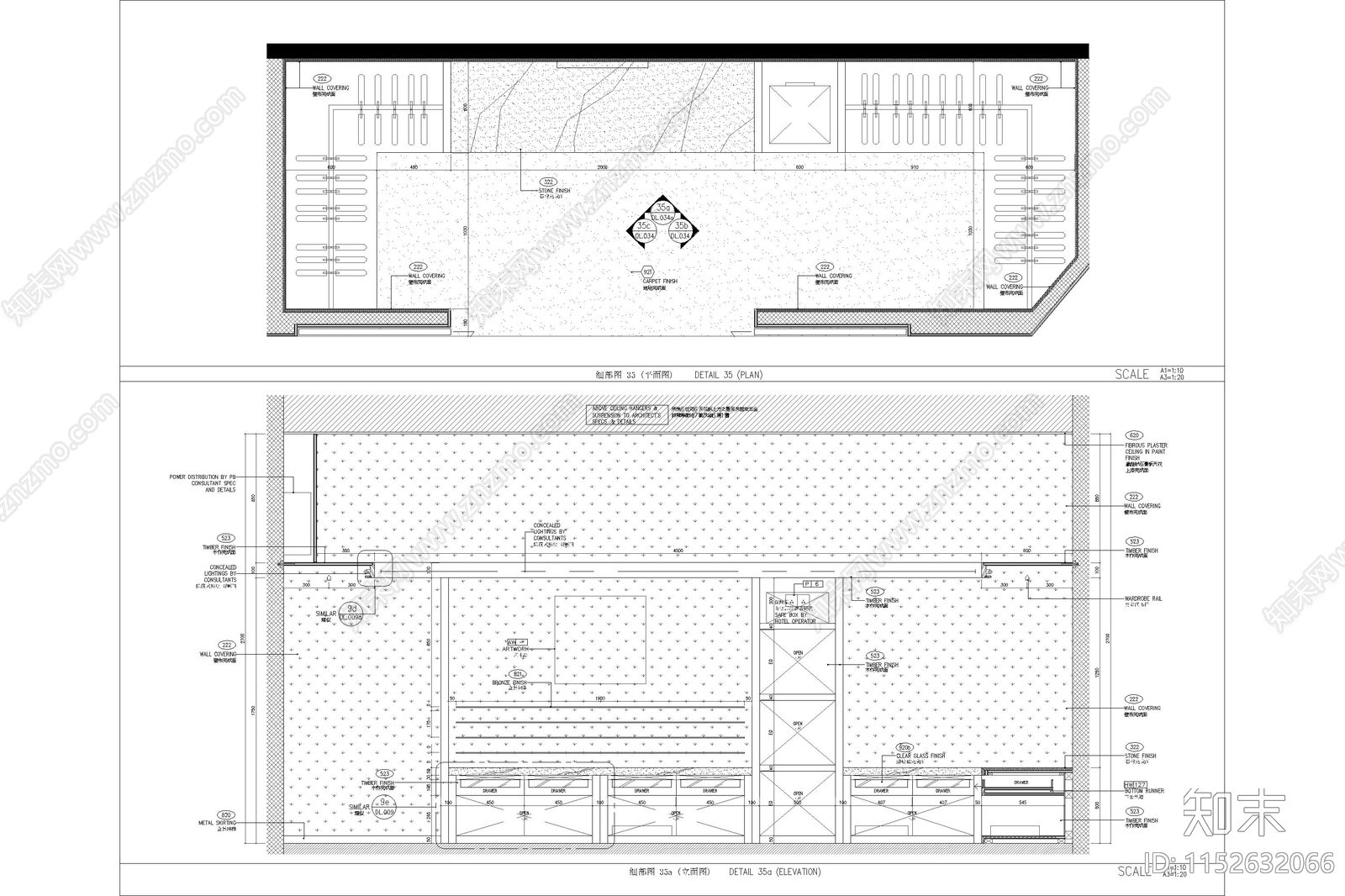 衣帽间详图cad施工图下载【ID:1152632066】