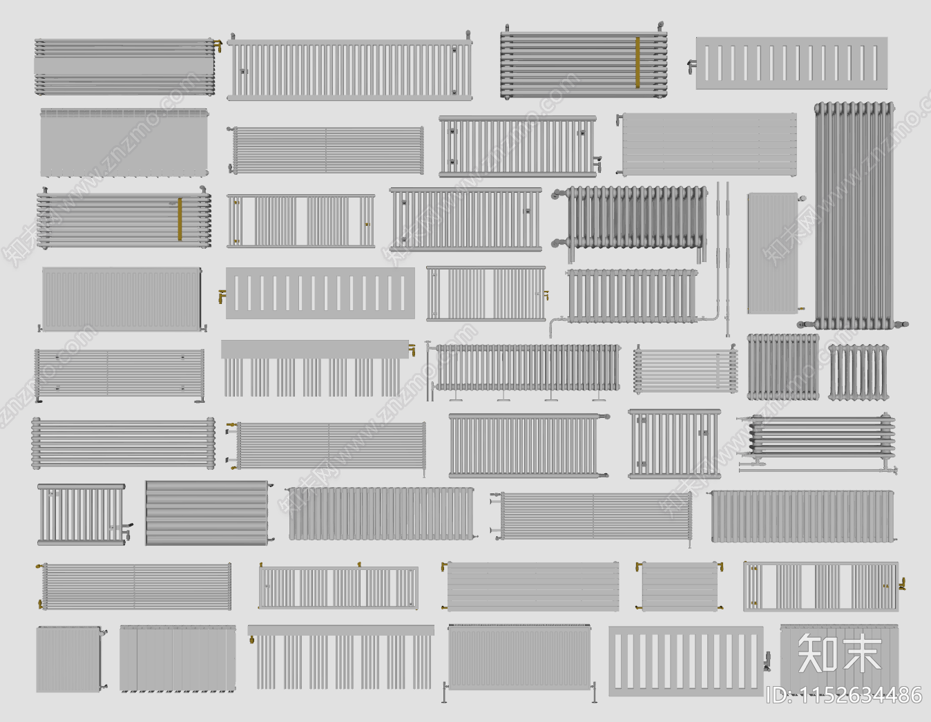 现代暖气片SU模型下载【ID:1152634486】