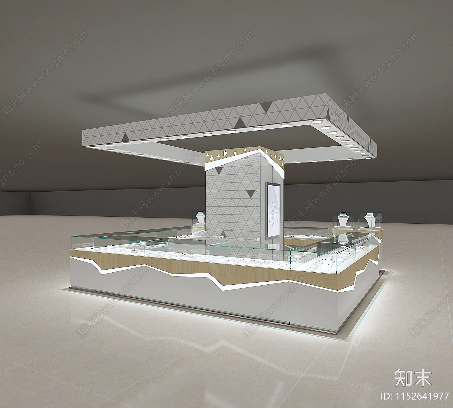 现代展示台3D模型下载【ID:1152641977】