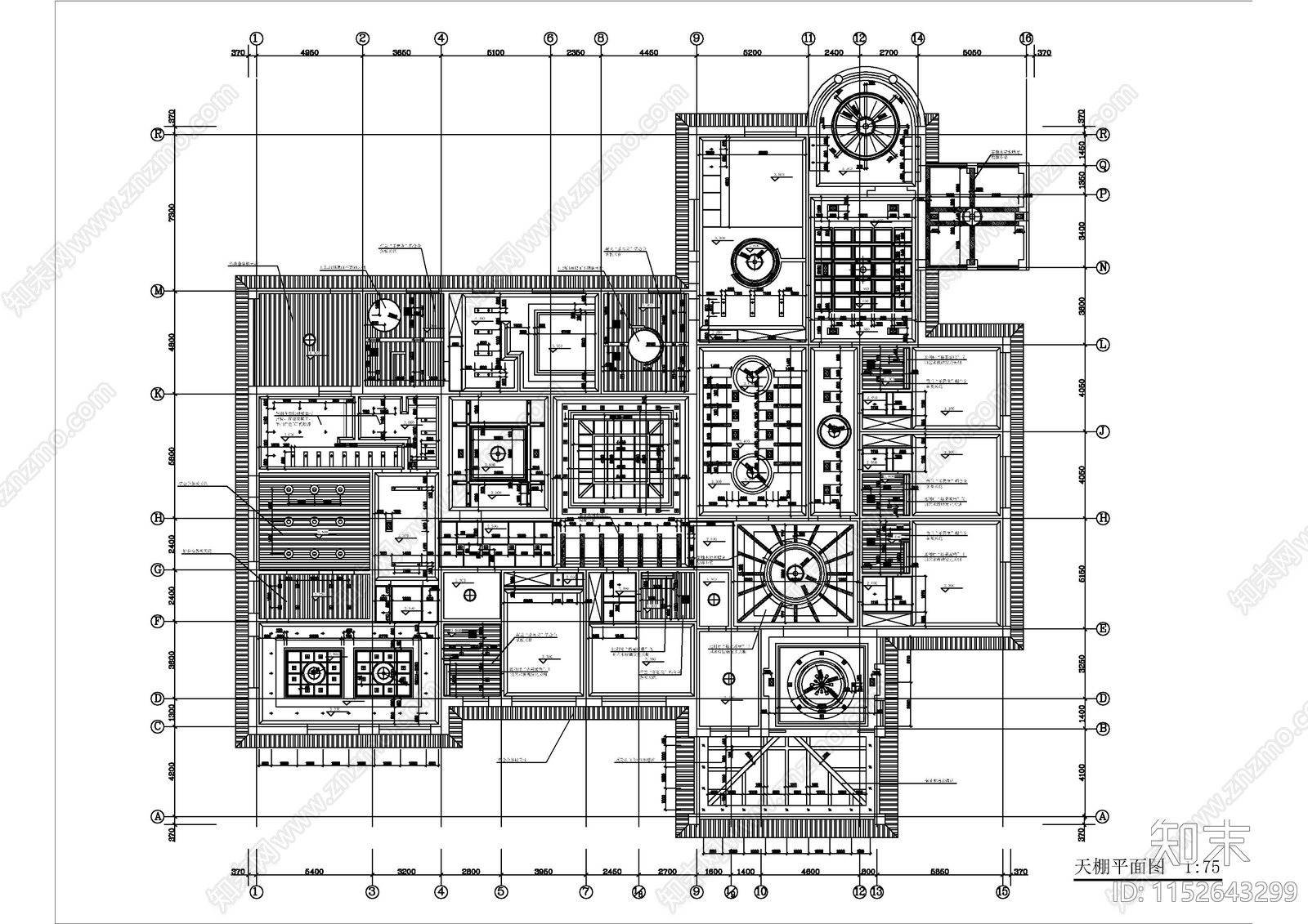 某星级酒店空间cad施工图下载【ID:1152643299】