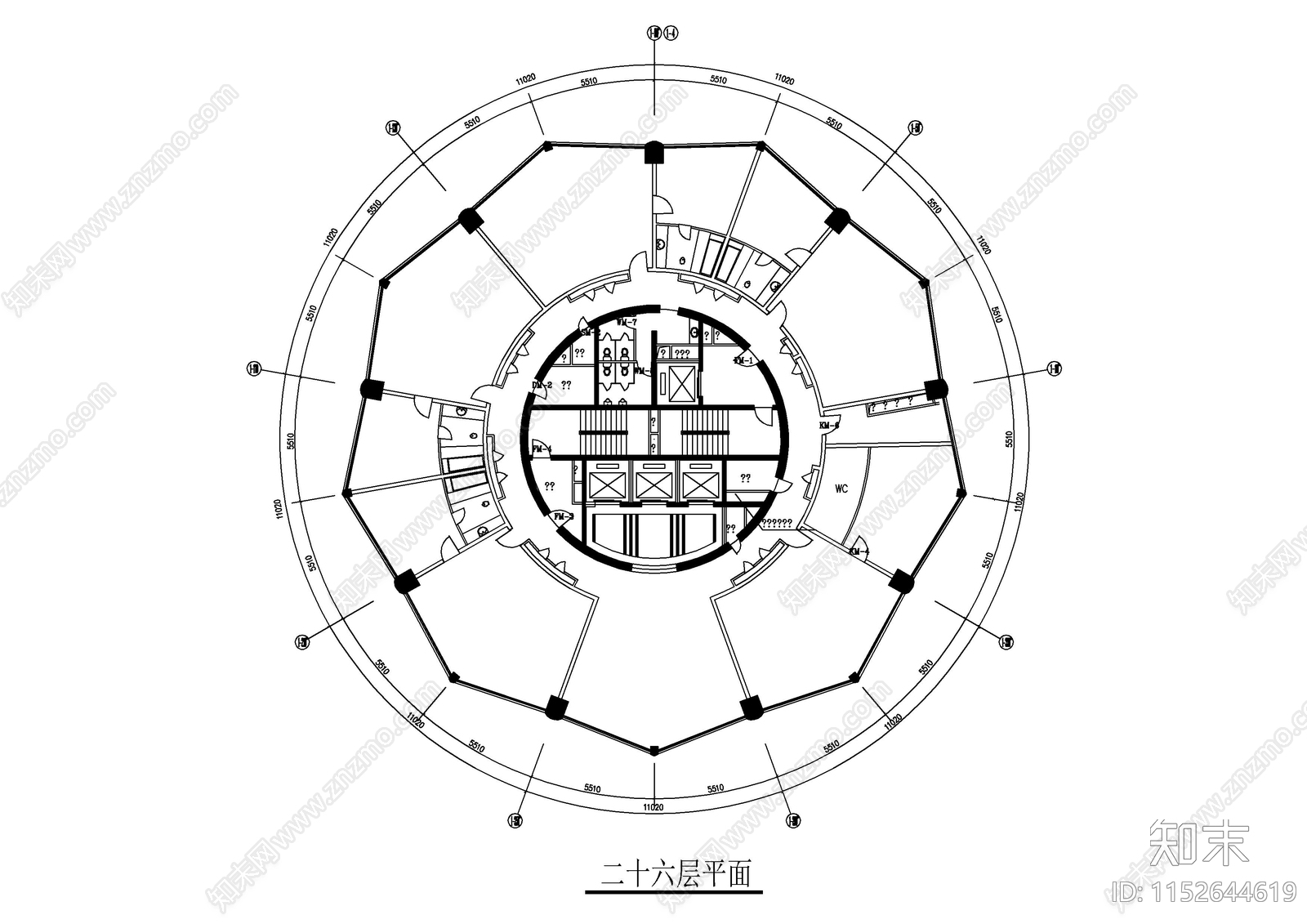 某五星级酒店标准客房及商务间装修图cad施工图下载【ID:1152644619】