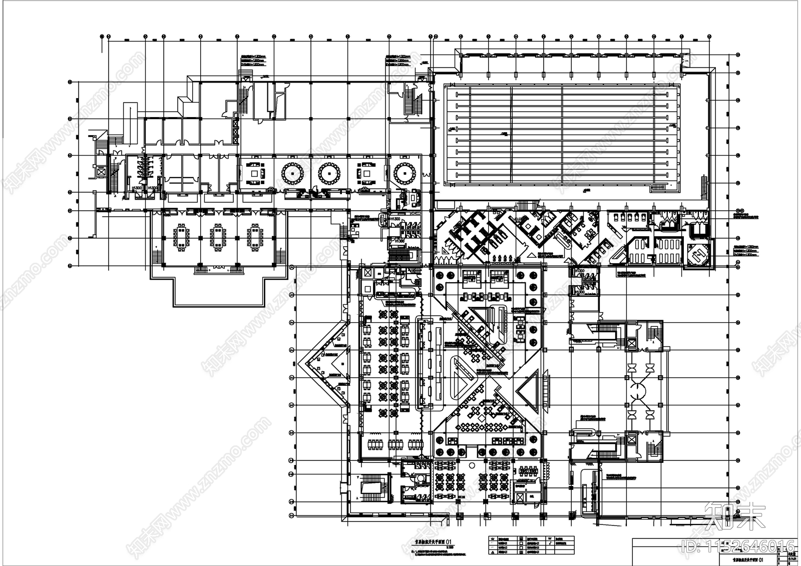 综合性园林式酒店改造CADcad施工图下载【ID:1152646016】